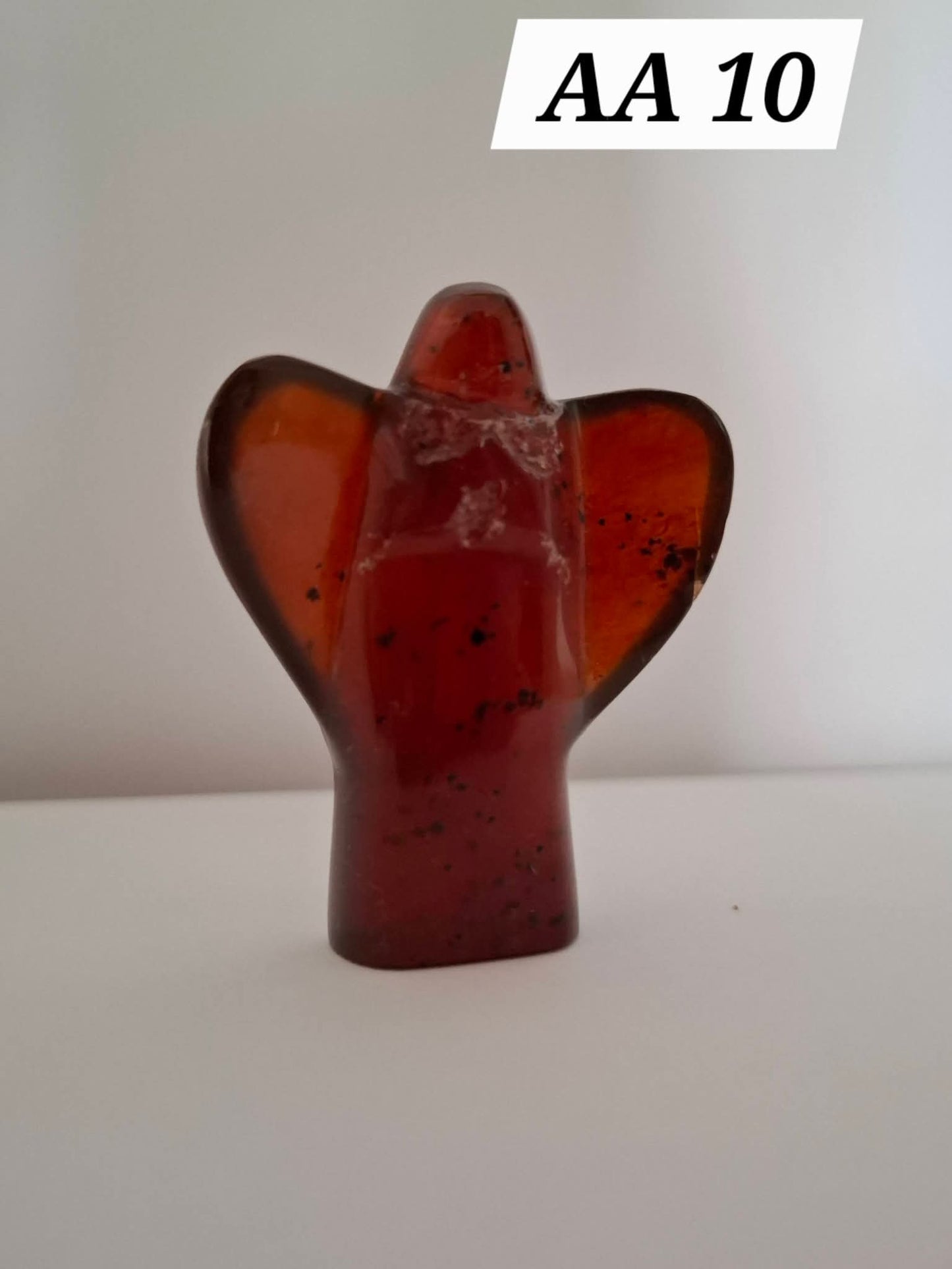 Red Amber Angel, 13.66g, Carving, Fossil (Ref: AA10)
