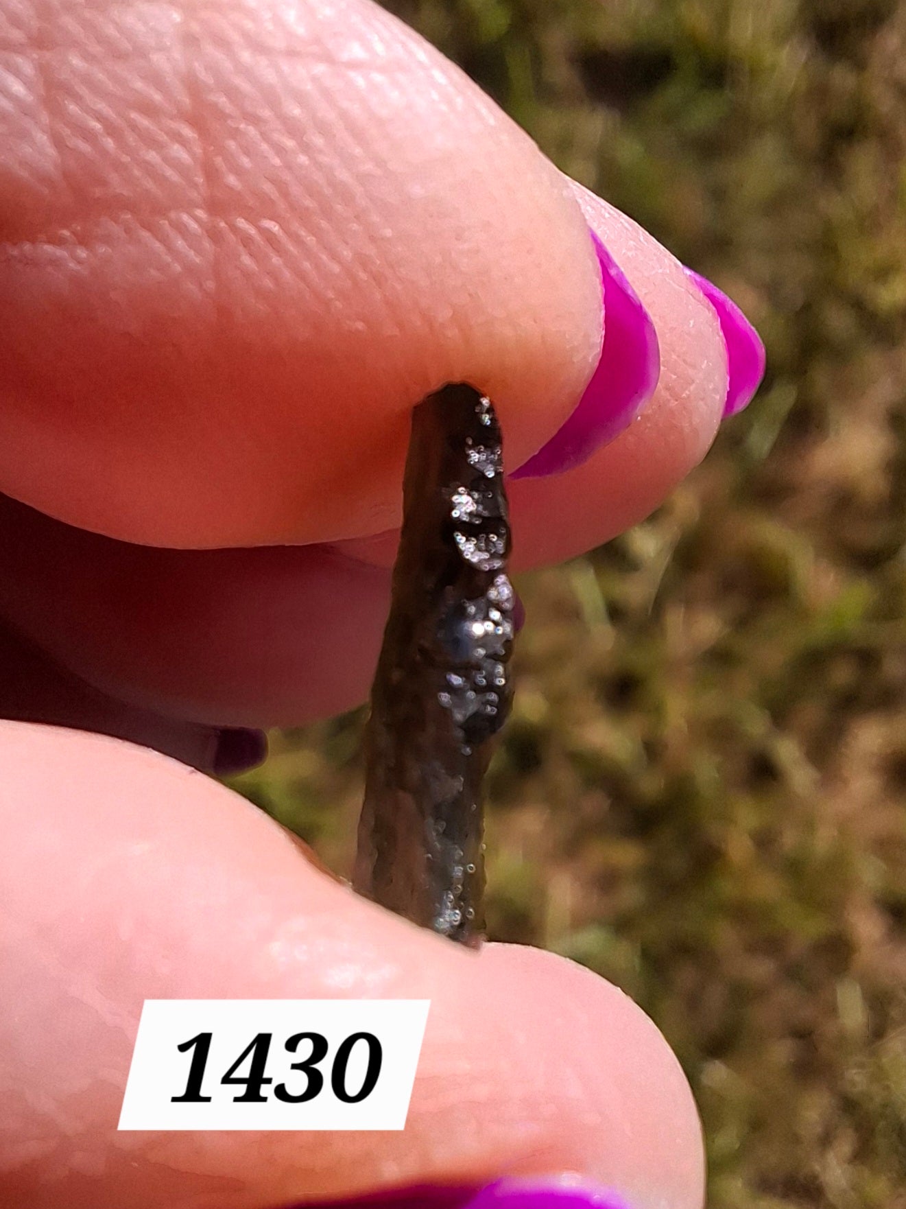 Moldavite small Piece, 0.39g. Tektite (Ref: 1430)