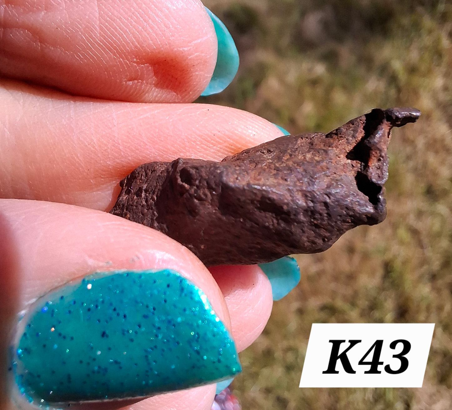 Gebel Kamil Iron Meteorite, 13.55g (Ref: K43)