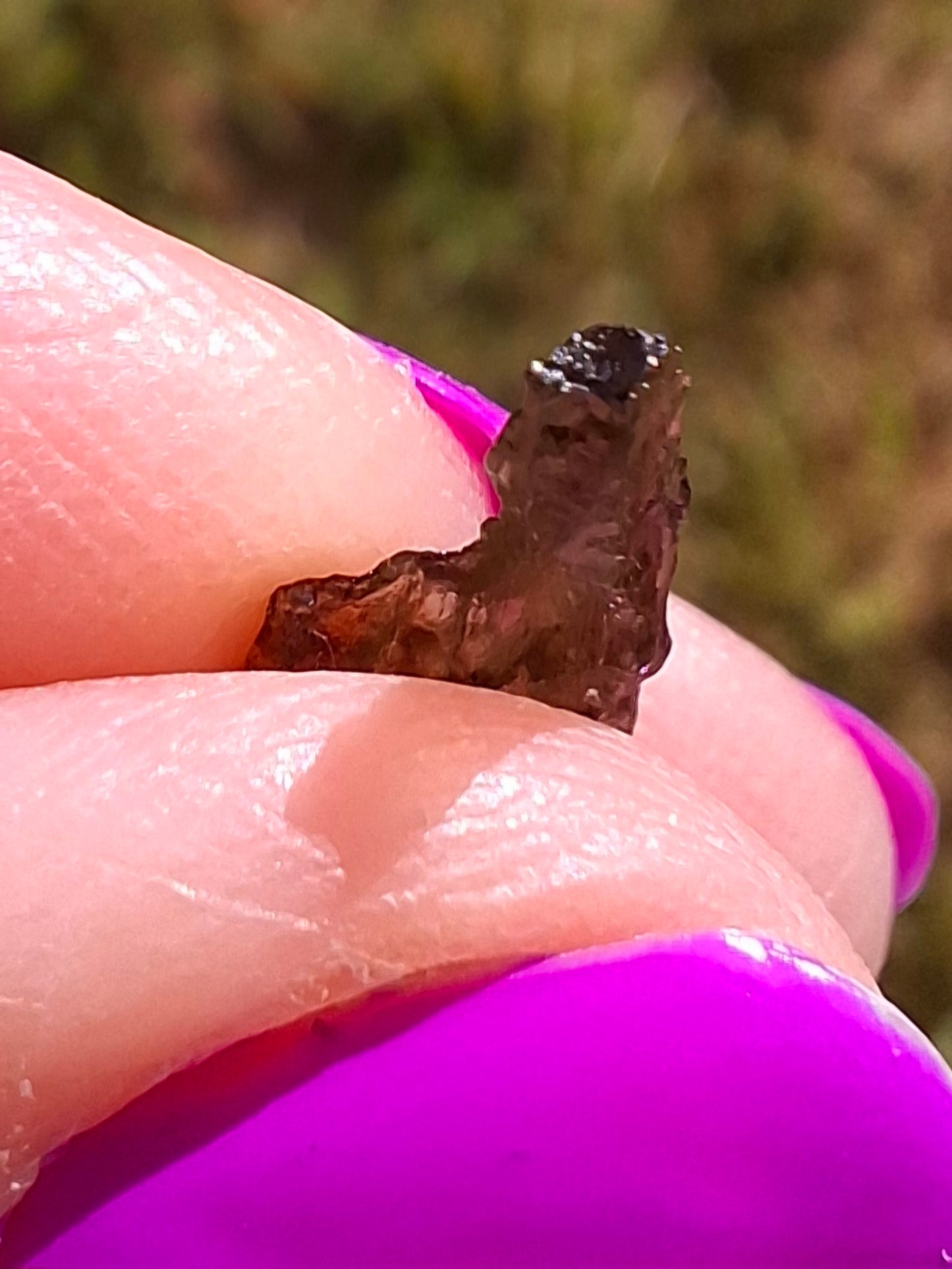 Moldavite small Piece, 0.27g, Tektite (Ref: 1433)