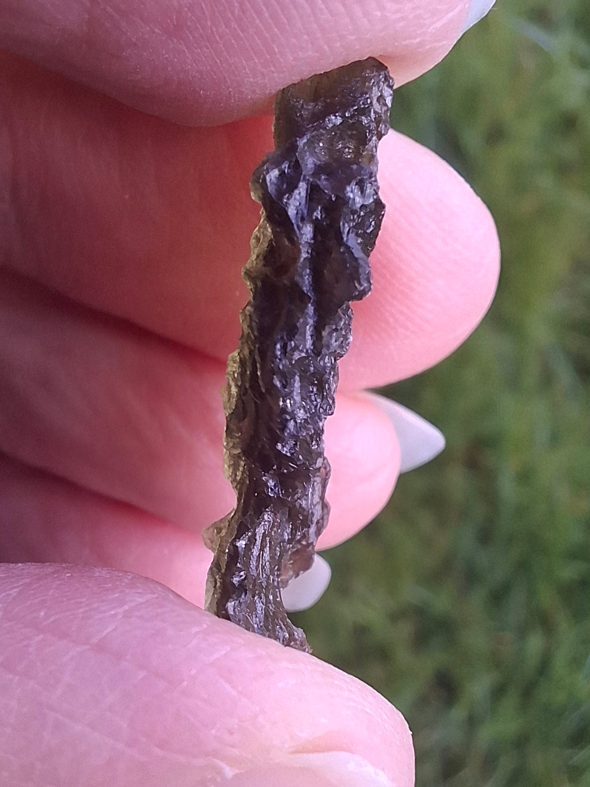 Moldavite Piece, JEZKOVNA BESEDNICE, 1.69g, Tektite (Ref: 1268)