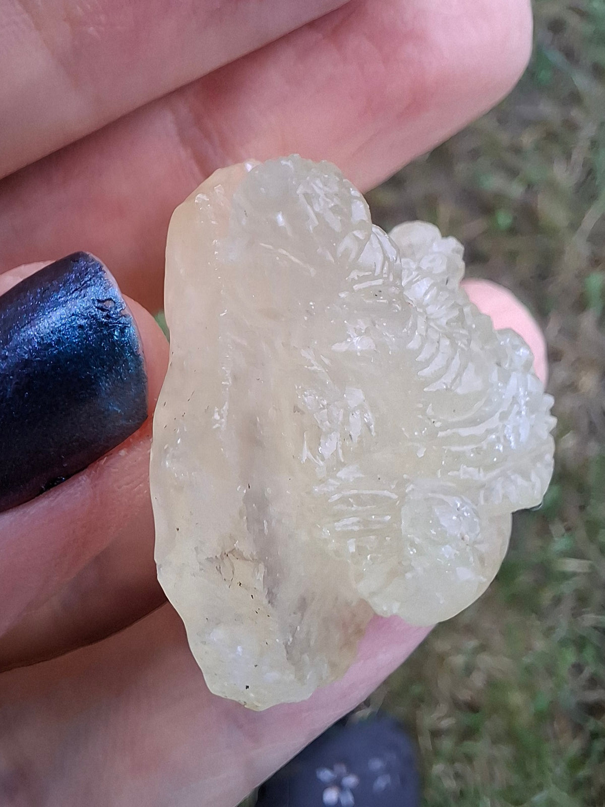 Libyan Desert Glass GANESHA carving, 20.76g, Tektite (Ref: Ganesha4)