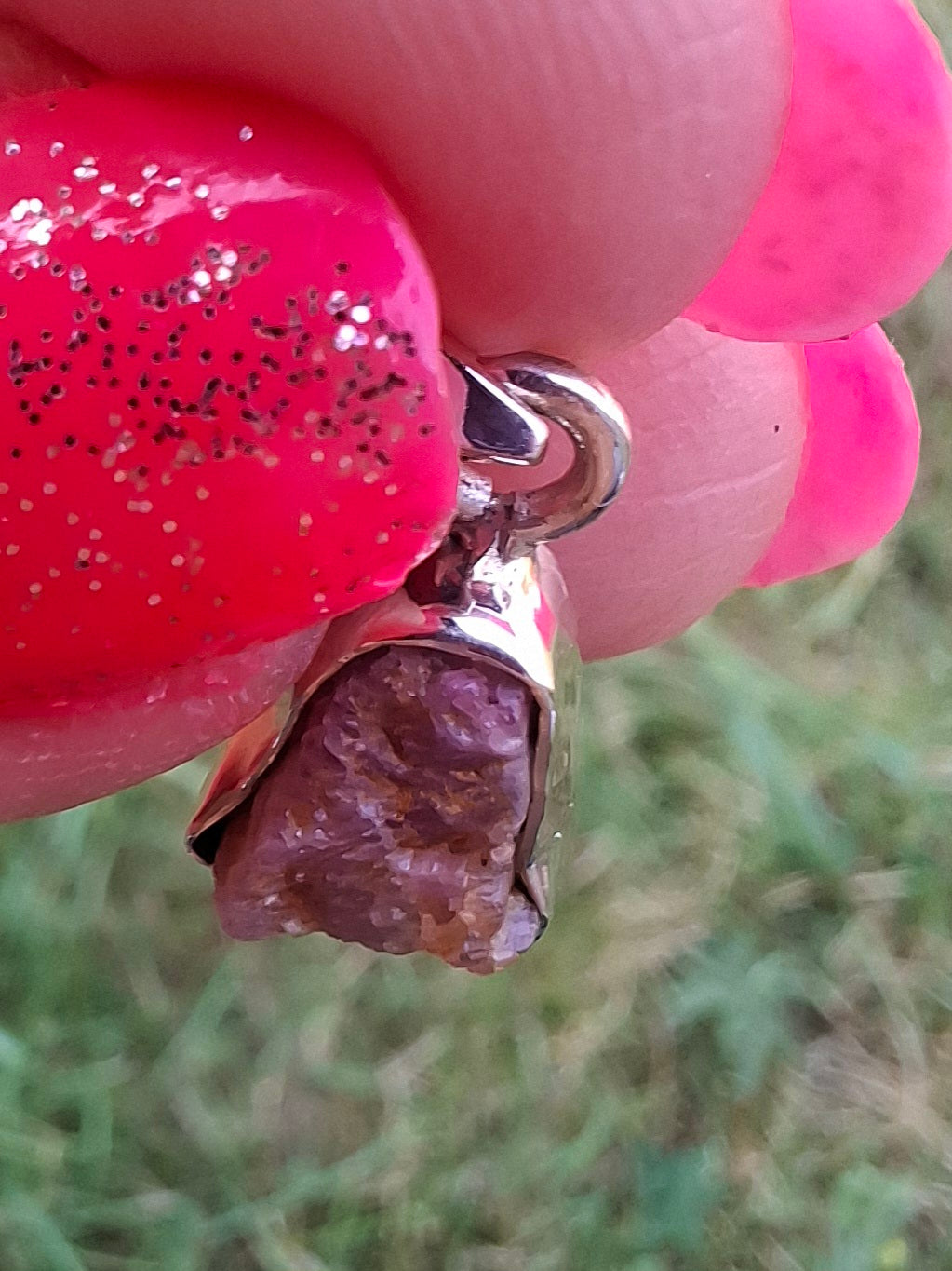 Pink Tourmaline Pendant, 925 Silver, Crystal (Ref: PT88)