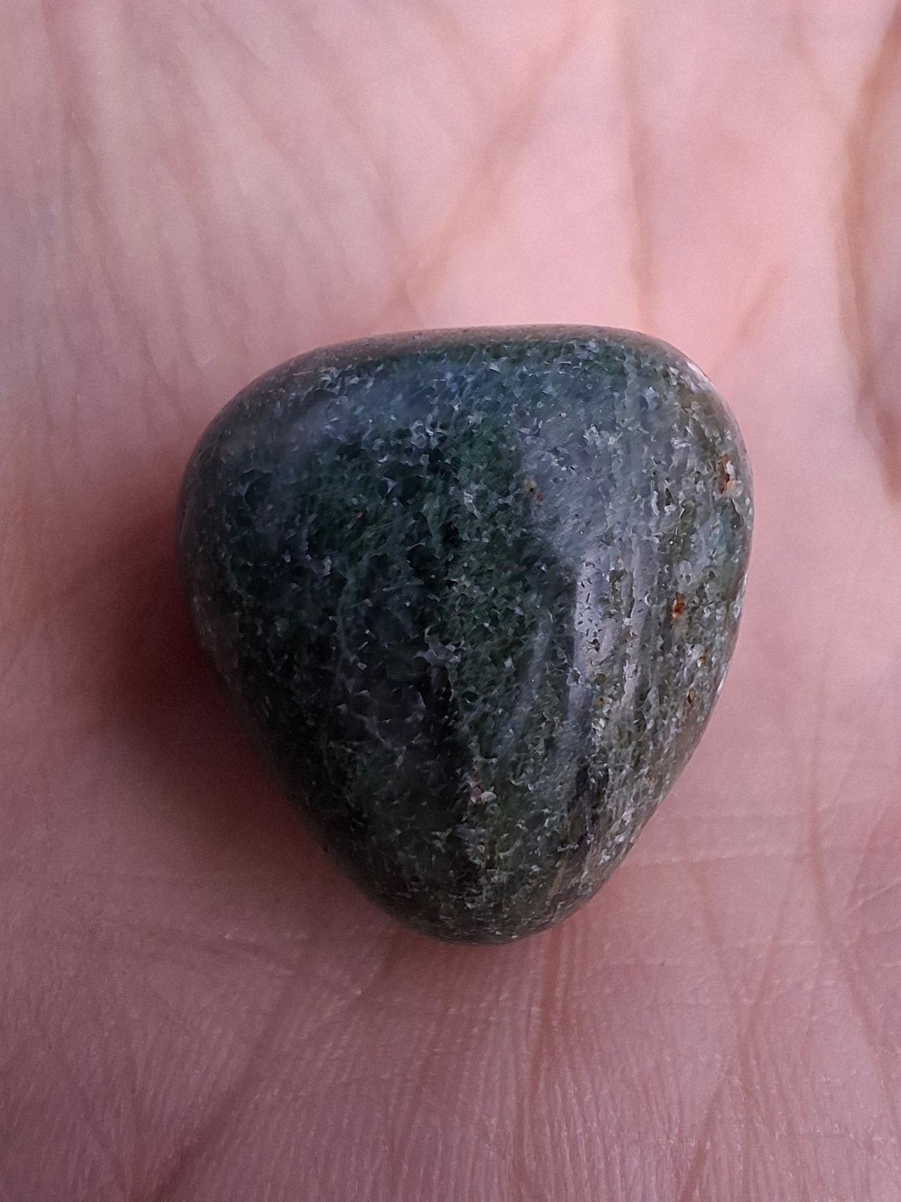 Green Moss Agate, Tumble Stone, Crystal (Ref: T167)