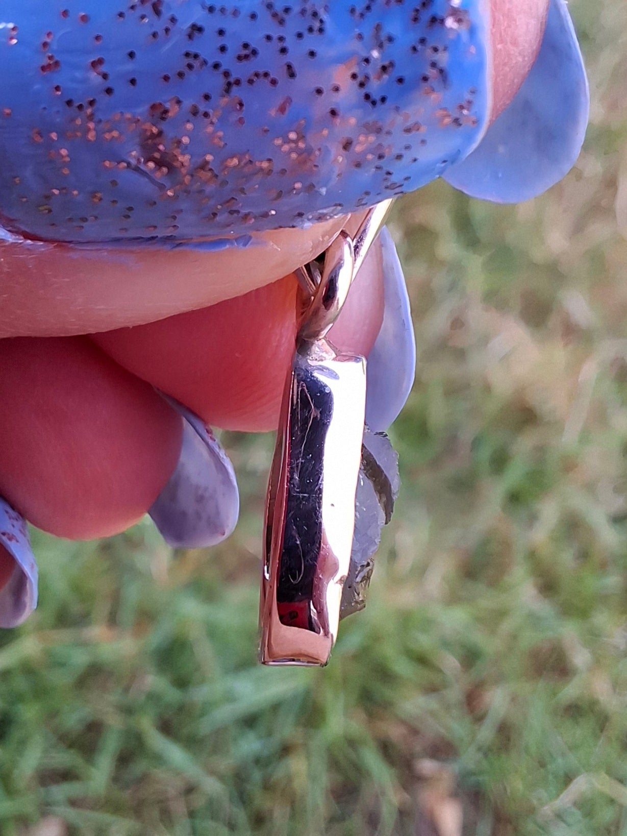Moldavite Pendant, 925 Silver, Tektite (Ref: P46)