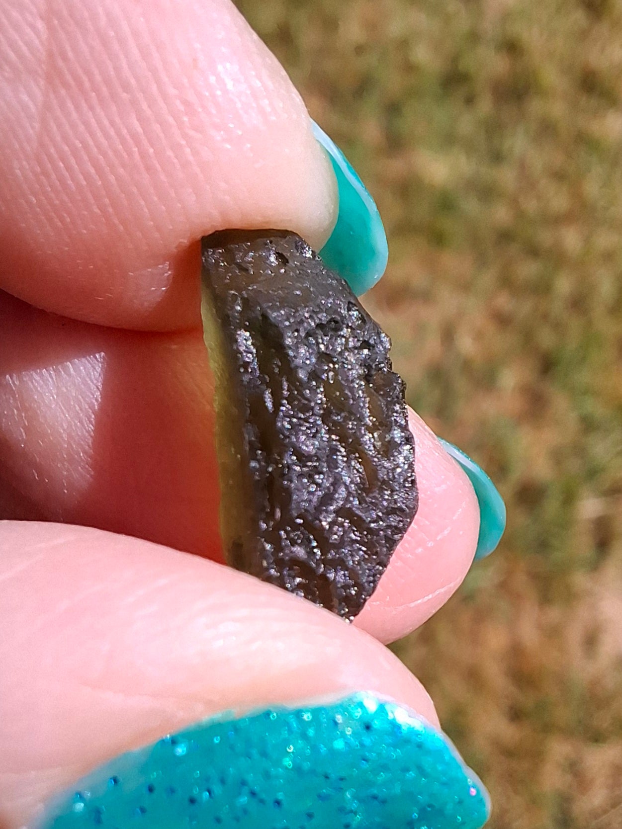 Moldavite Piece, 1.03g, Tektite (Ref: 1416)