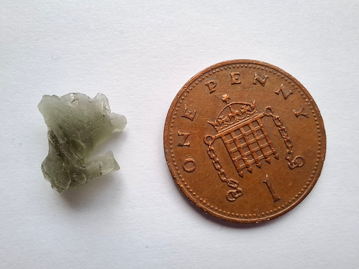 Moldavite Piece, 0.45g, Tektite (Ref: 1444)