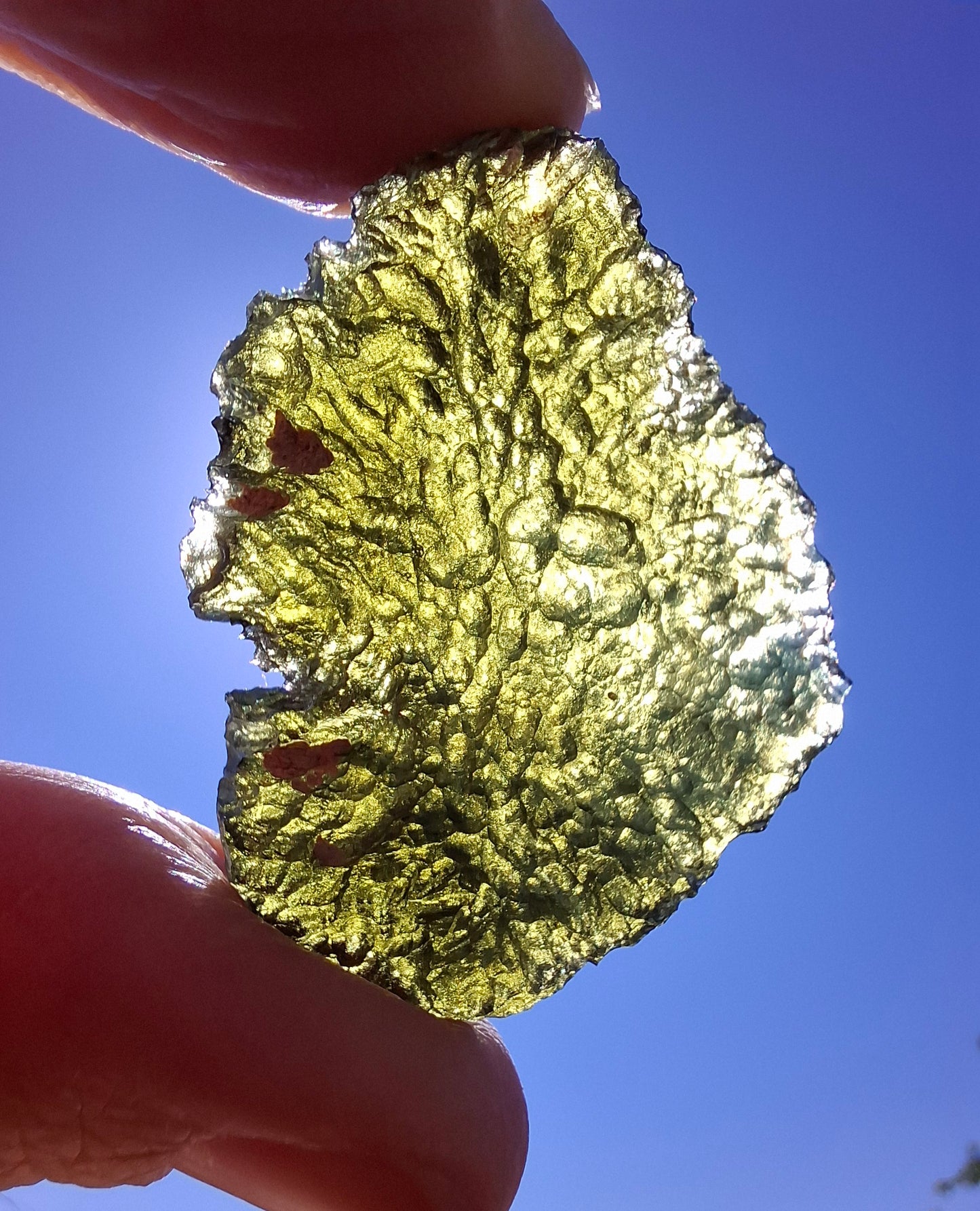 Moldavite Piece, CHLUM, 11.18g, Tektite (Ref: 1166)