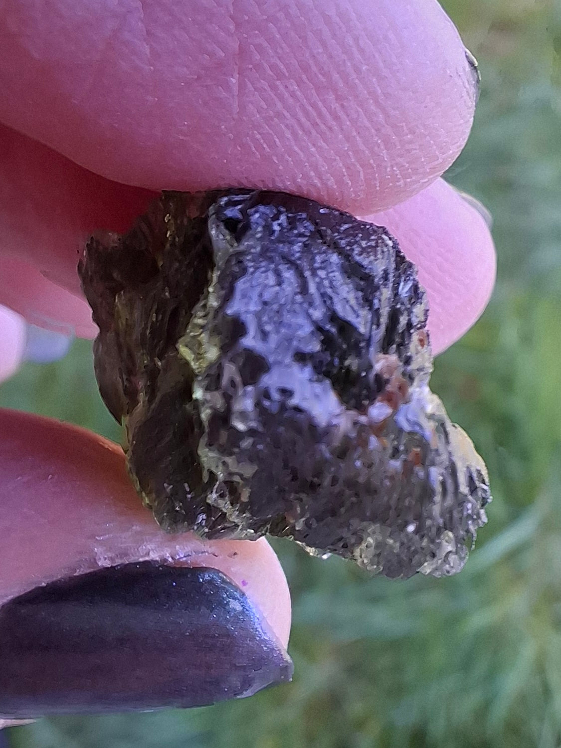 Moldavite Piece, NESMEN, 5.46g, Tektite (Ref: 1373)