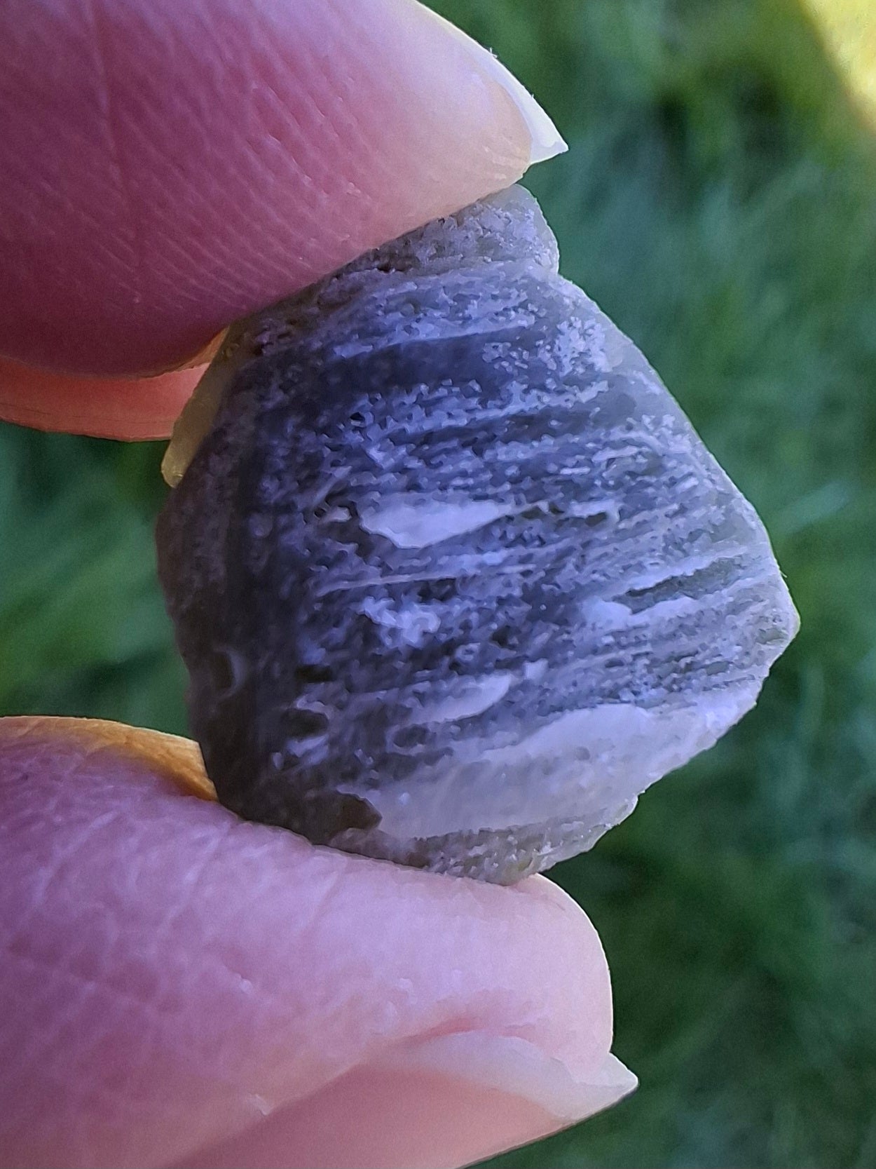 Moldavite Piece, SNOWFLAKE, FROSTED, BARTOCHOV, 3.00g, Tektite (Ref: 1370)