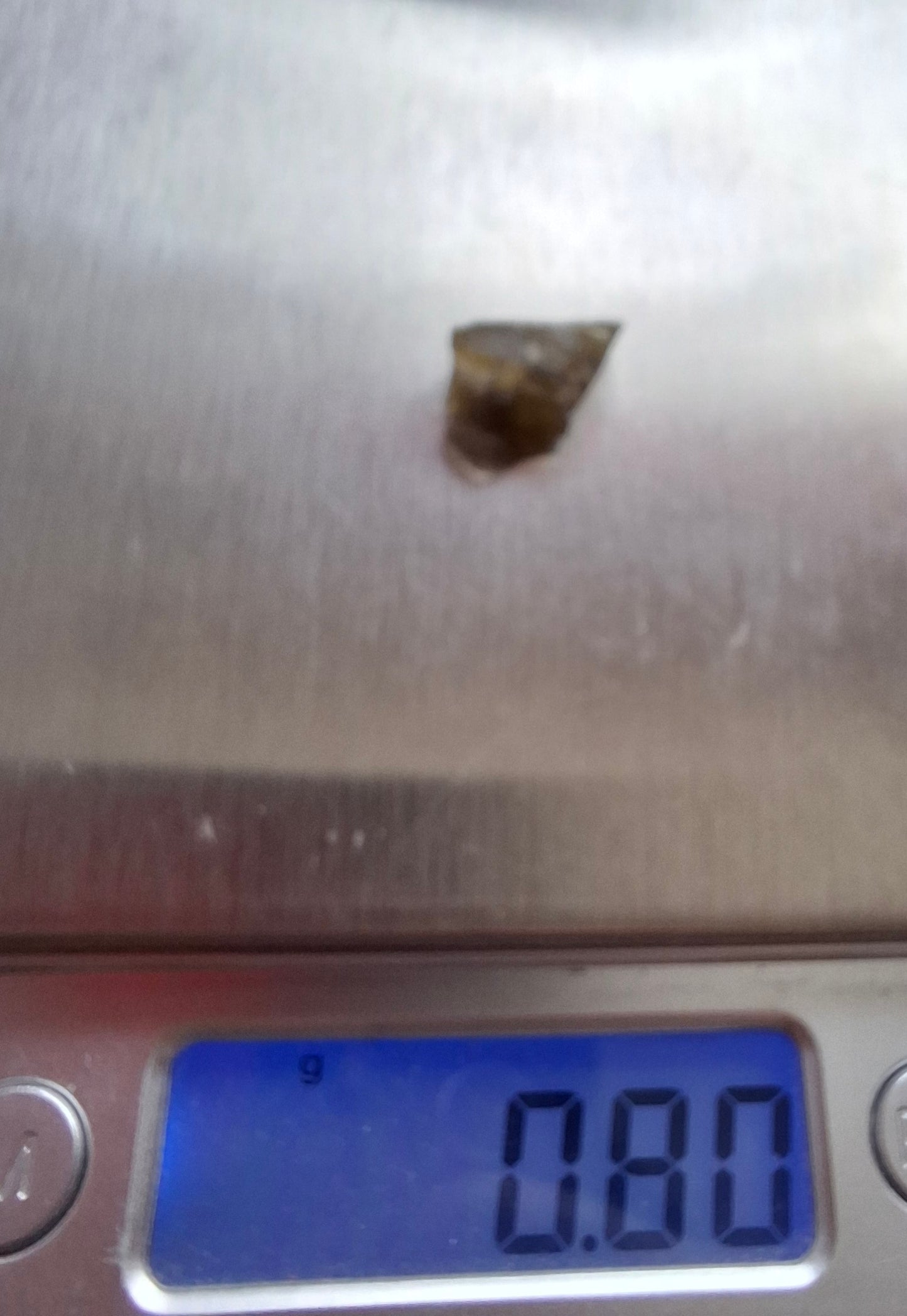 DRILLED, Moldavite Piece, 0.80g, Tektite (Ref: D24)