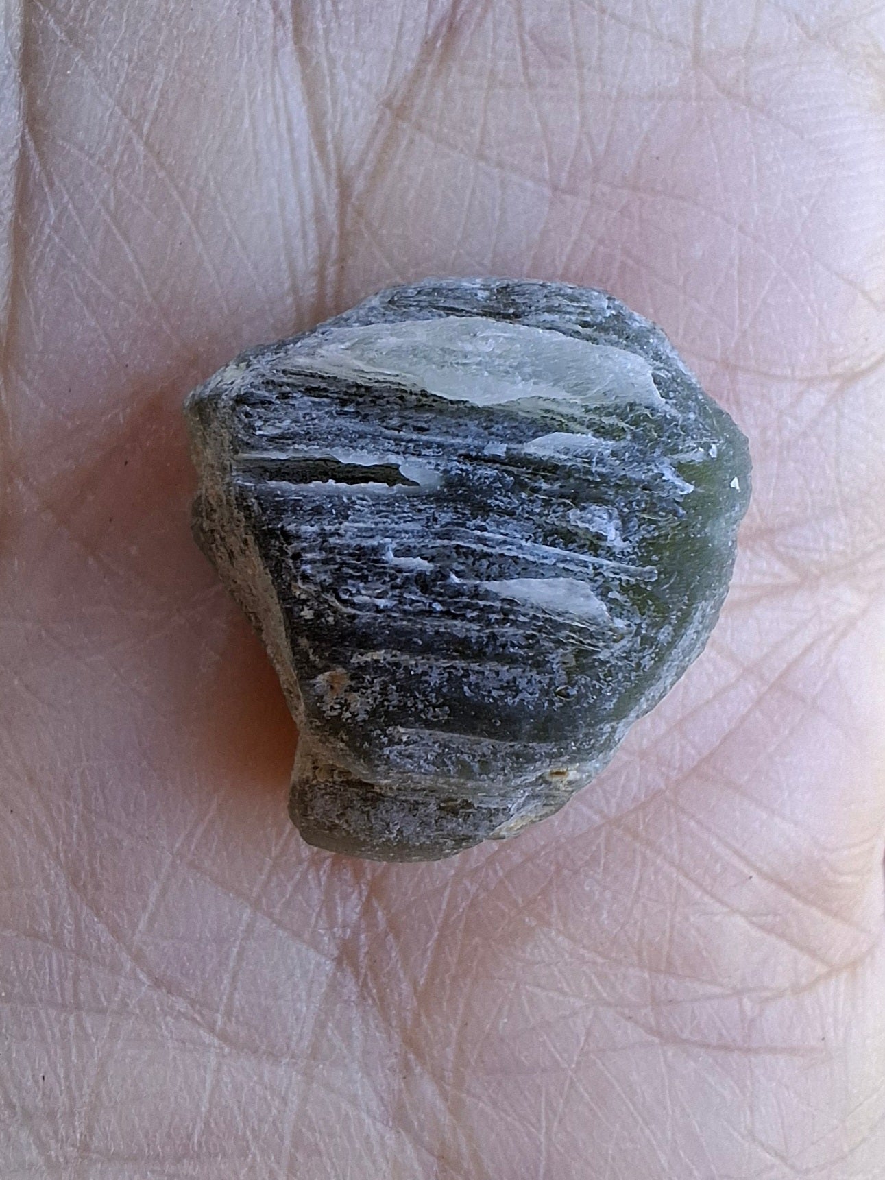 Moldavite Piece, SNOWFLAKE, FROSTED, BARTOCHOV, 3.00g, Tektite (Ref: 1370)