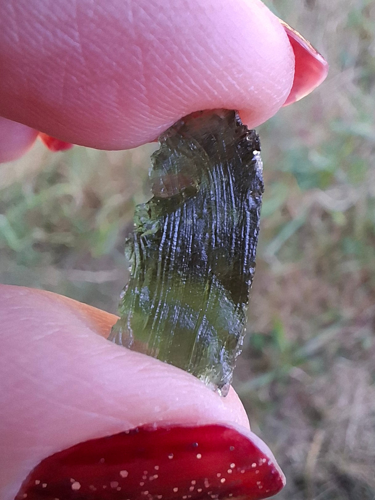 Moldavite Piece, 1.55g, Tektite (Ref: 1469)