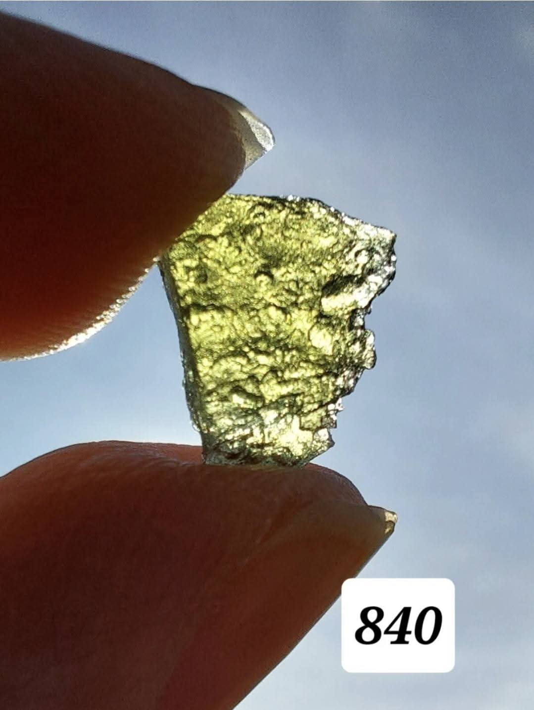 Moldavite Piece, NESMEN LES, 0.62g, Tektite (Ref: 840)