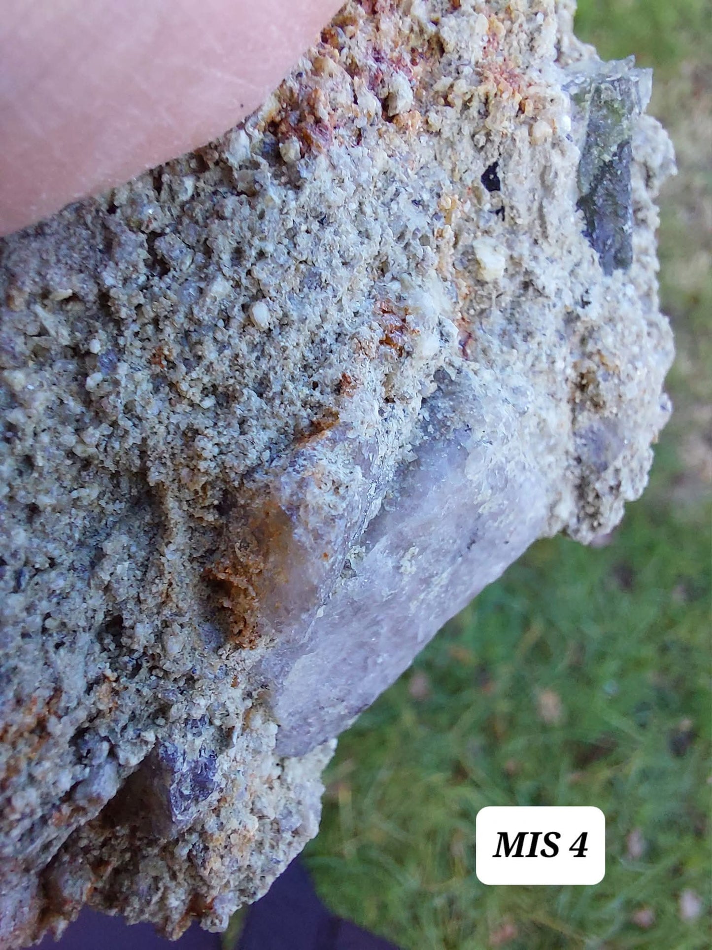 Moldavite In-Situ (in matrix), Besednice, Est- 2g, Tektite (Ref: MIS4)