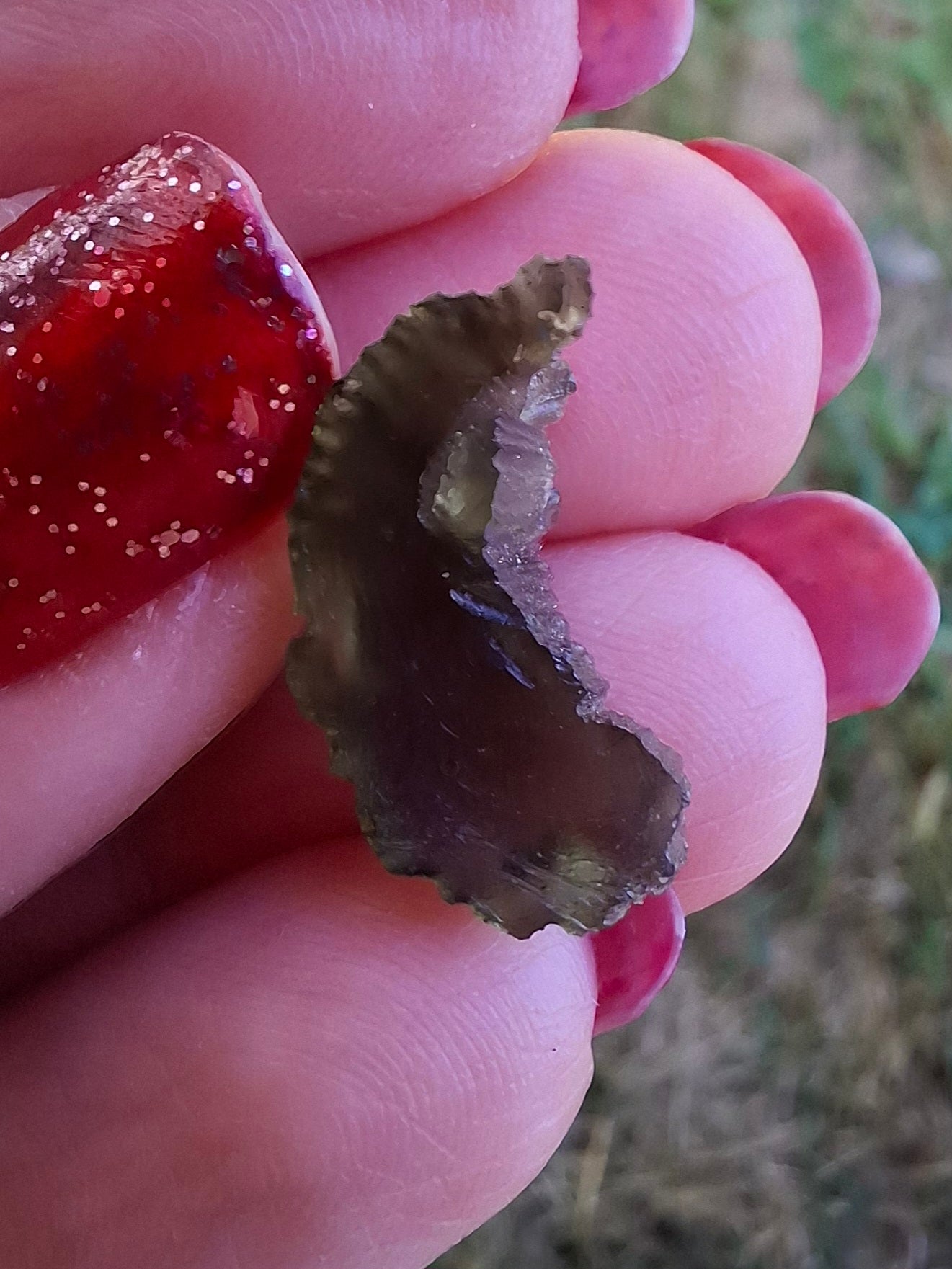 Moldavite Piece, 1.25g, Tektite (Ref: 1470)