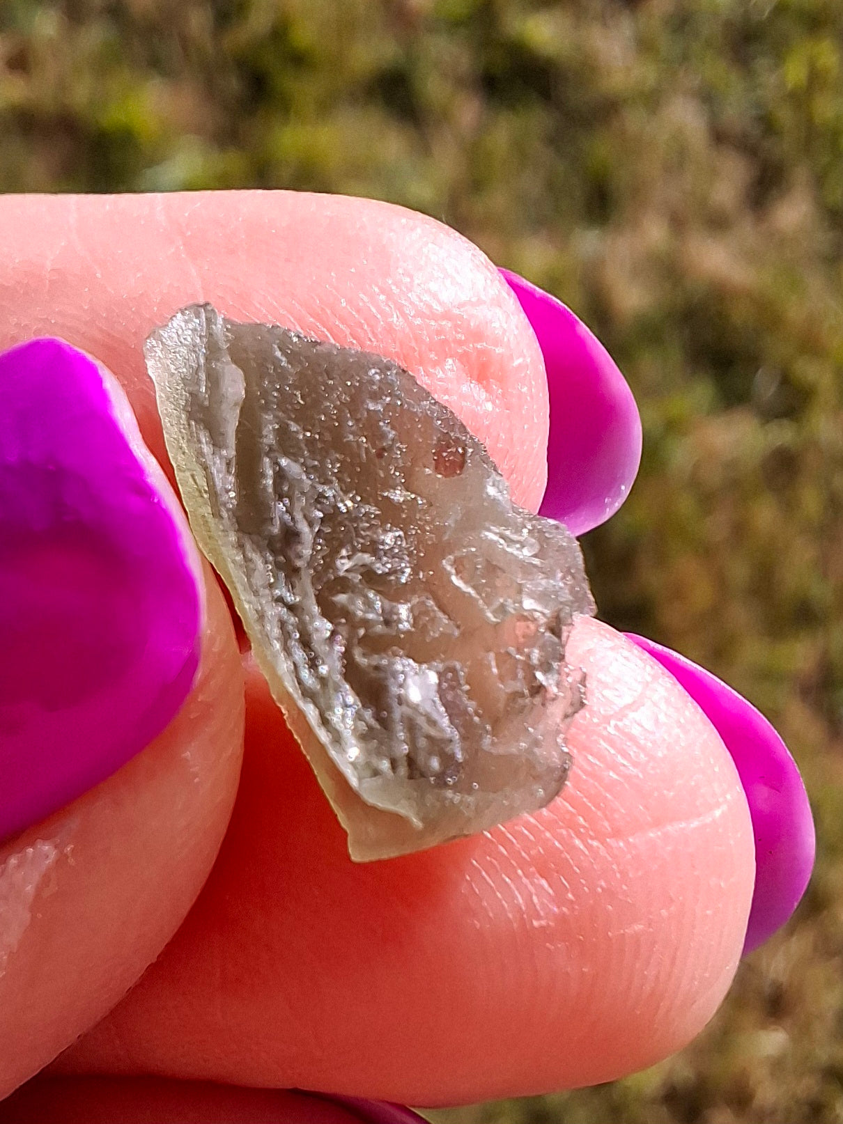 Moldavite Piece, 0.79g, Tektite (Ref: 1441)