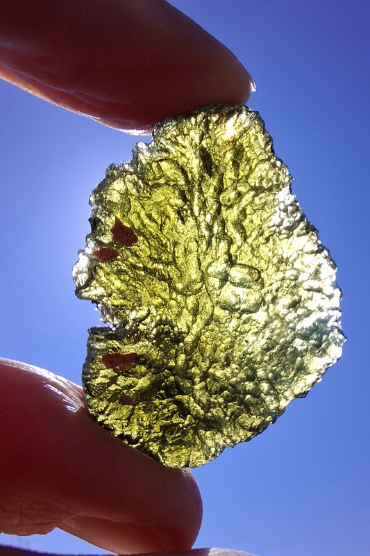 Moldavite Piece, CHLUM, 11.18g, Tektite (Ref: 1166)