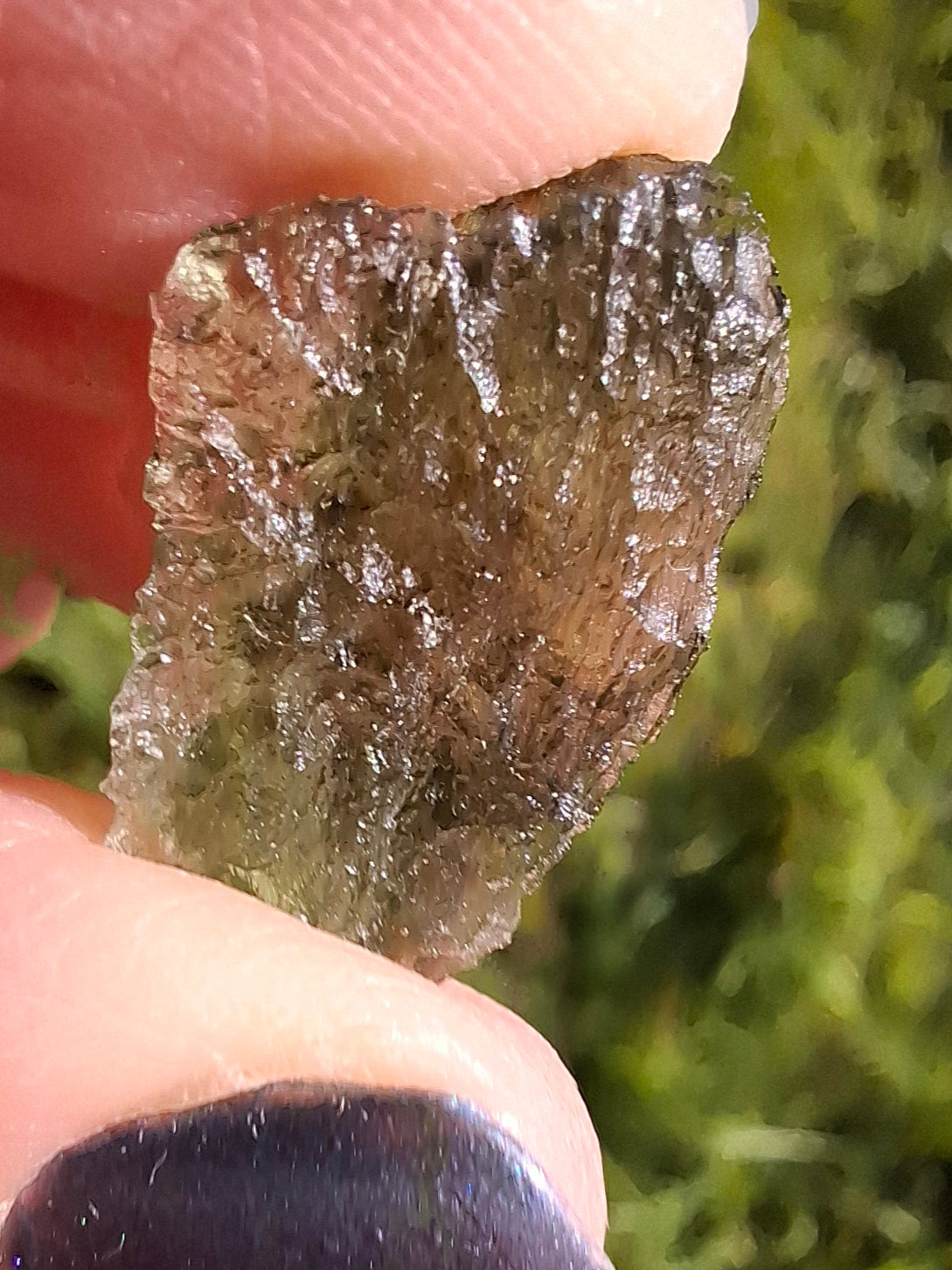 Moldavite Piece, NESMEN LES, 1.90g, Tektite (Ref: 848)