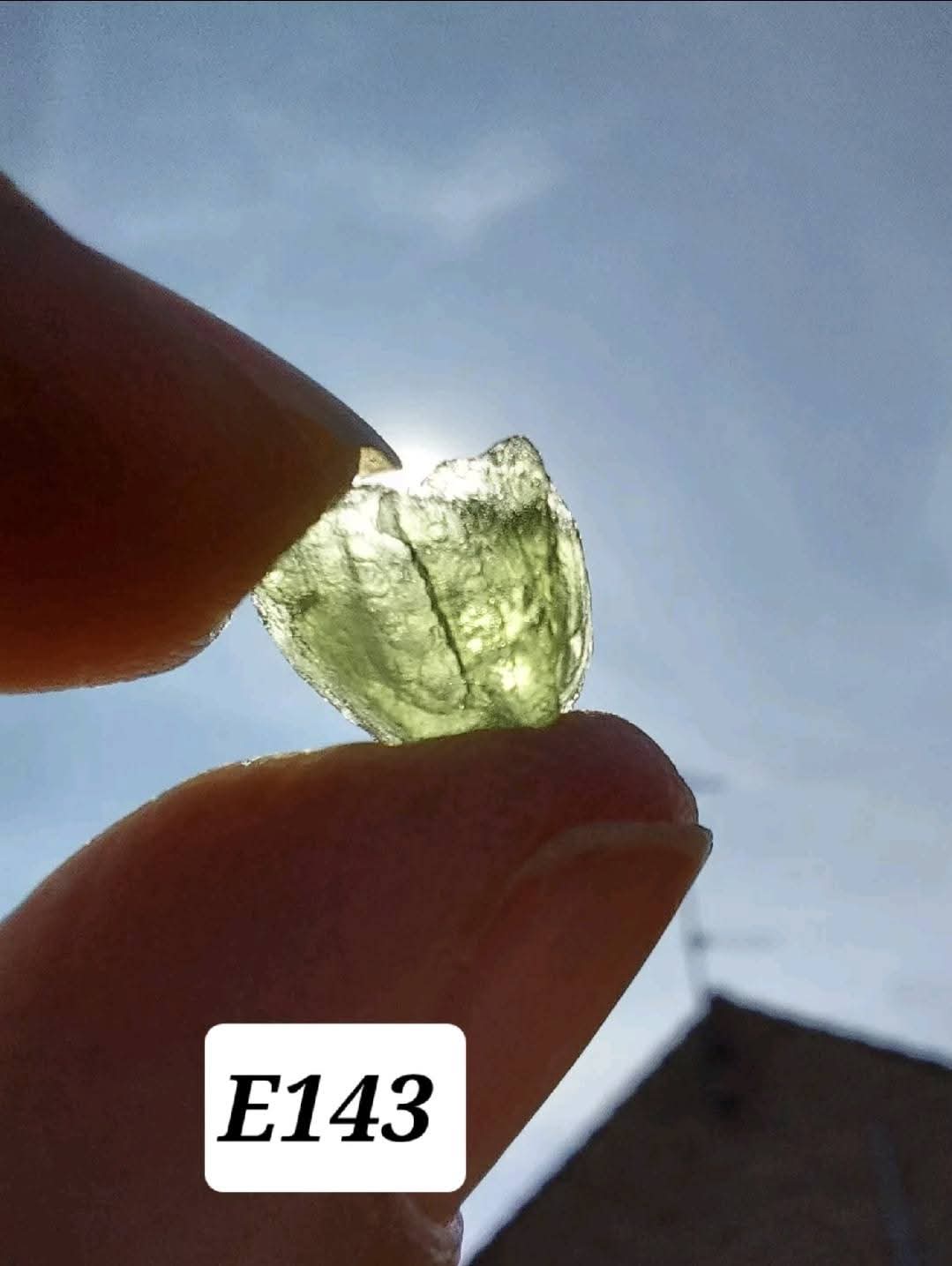 Moldavite Piece, 0.58g, Tektite (Ref: E143)