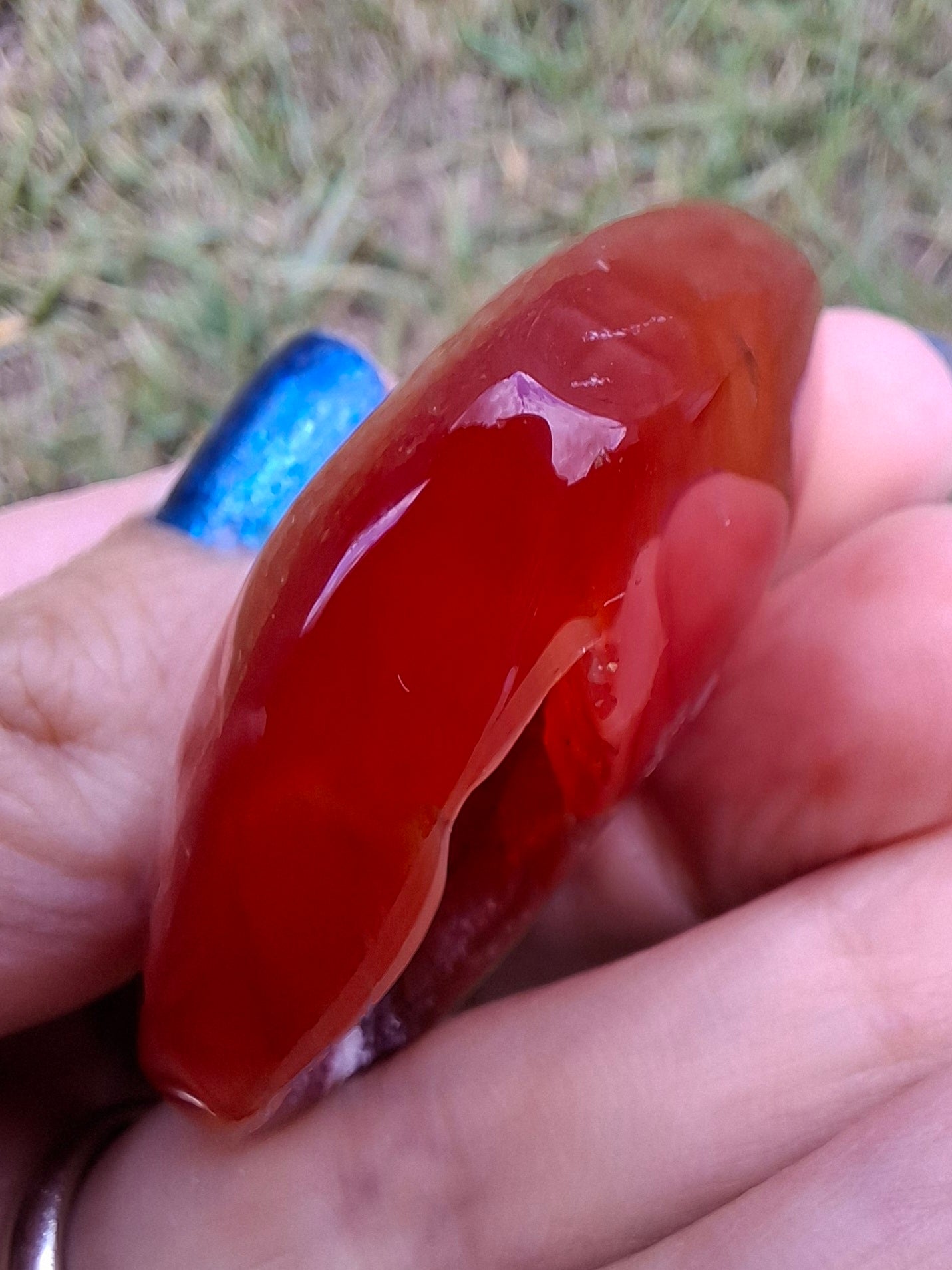 Druzy Carnelian Heart, Crystal (Ref:DCH2)