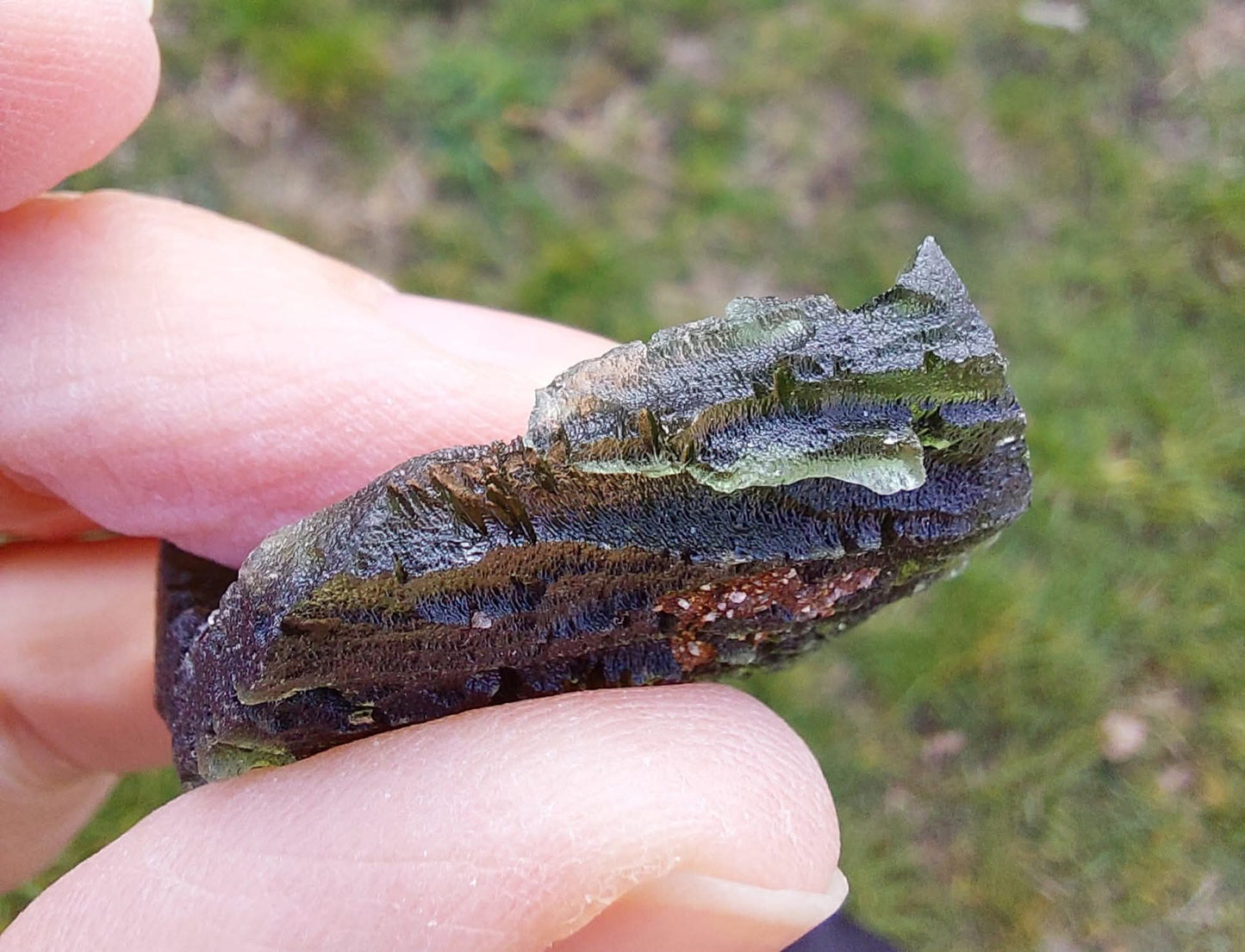Moldavite Piece, NOVA HOSPODA, 18.15g, Tektite (Ref: 1041)