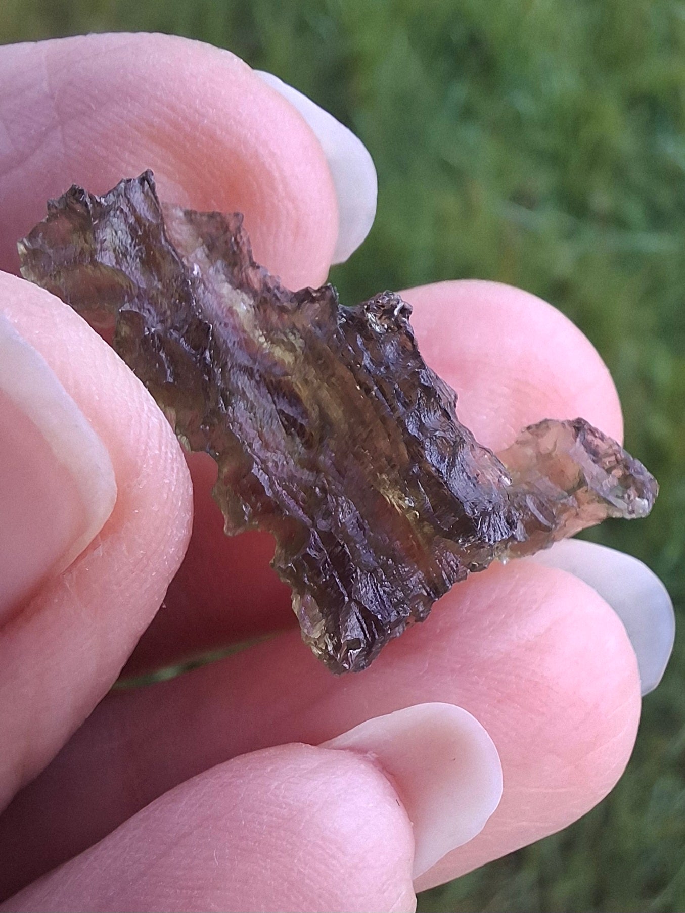Moldavite Piece, JEZKOVNA BESEDNICE, 1.61g, Tektite (Ref: 1274)