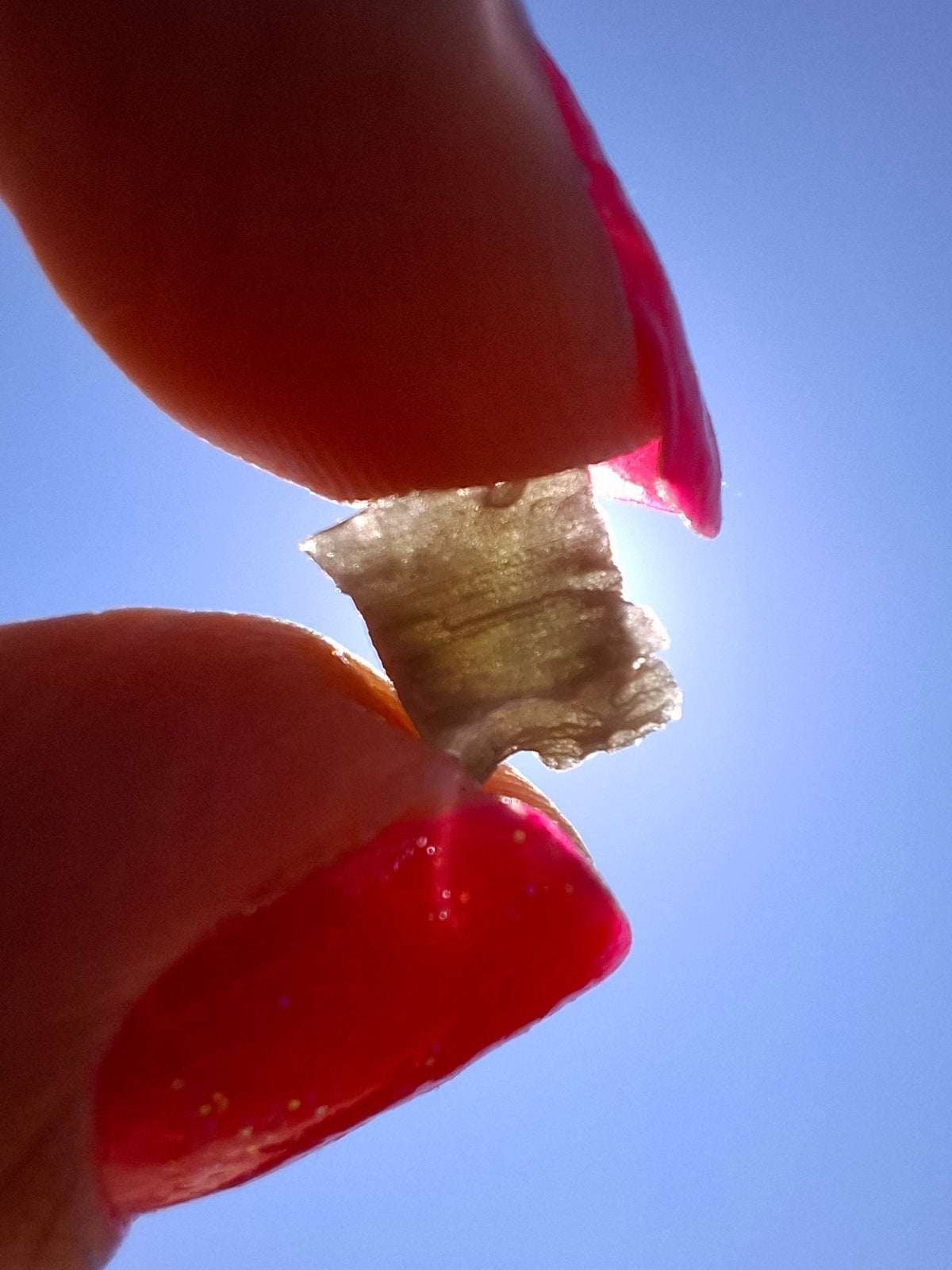 Moldavite Piece, SNOWFLAKE, FROSTED, BRUSNA, 0.36g, Tektite (Ref: 1506)