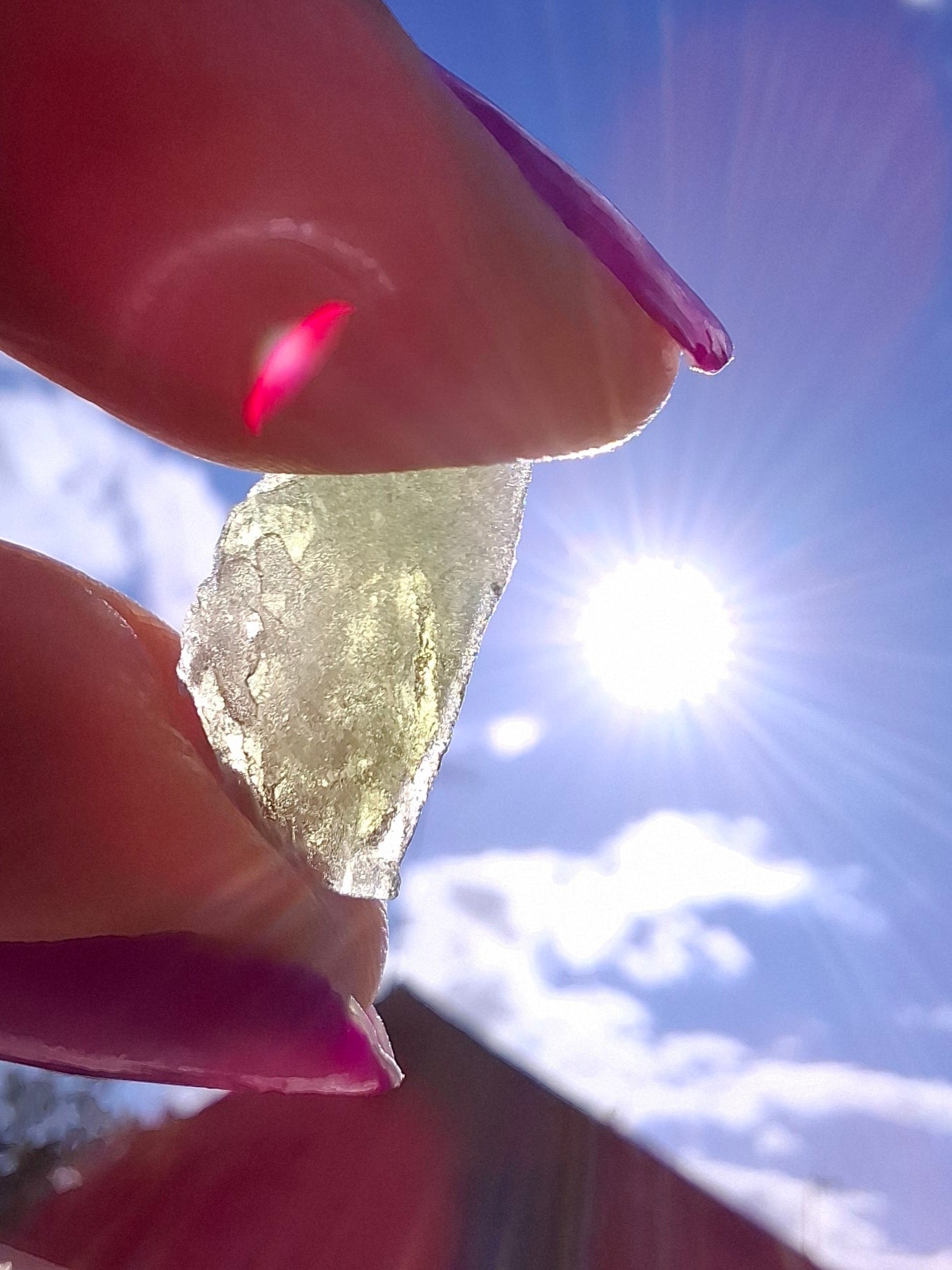 Moldavite Piece, 0.79g, Tektite (Ref: 1441)