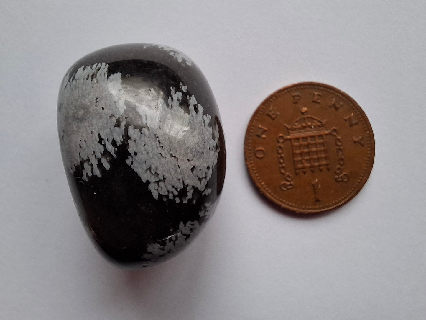 Snowflake Obsidian, Tumble Stone, Crystal (Ref: T98)