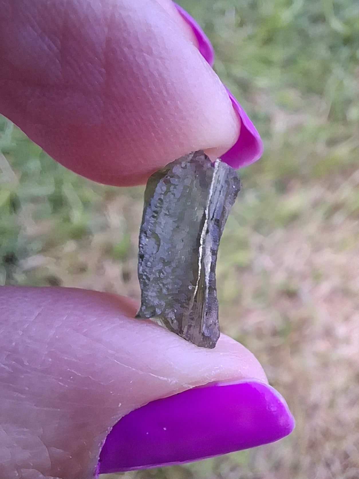 Moldavite Piece, 0.49g, Tektite (Ref: 1452)