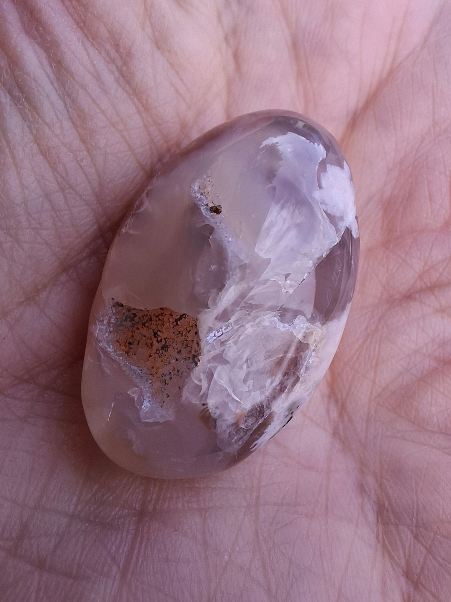 Flower Agate, Tumble Stone, Crystal (Ref: T72)
