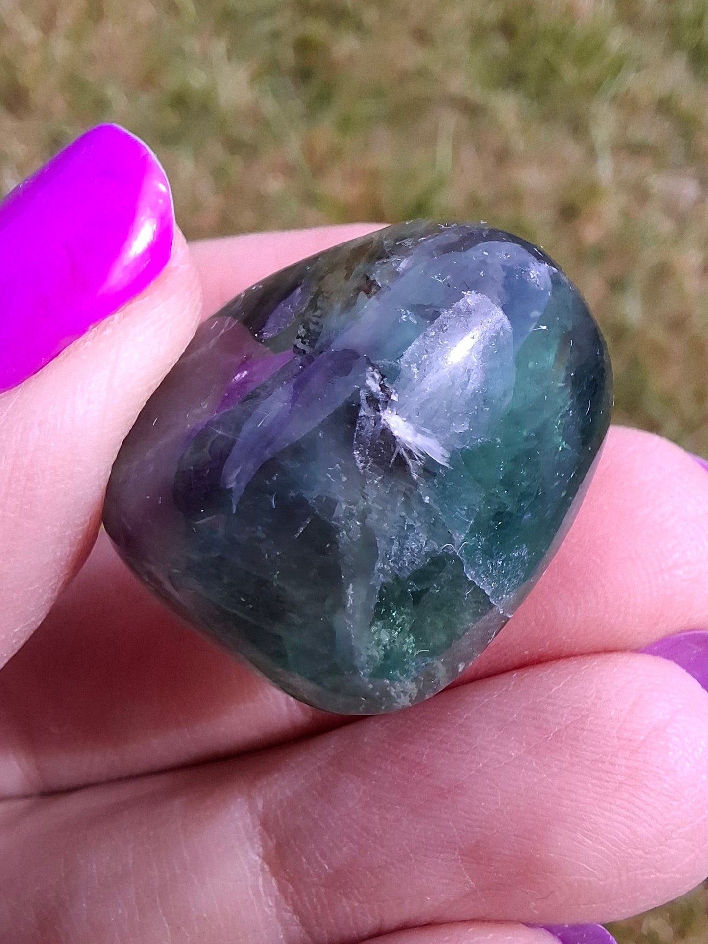 Fluorite, Tumble Stone, Crystal (Ref: T57)