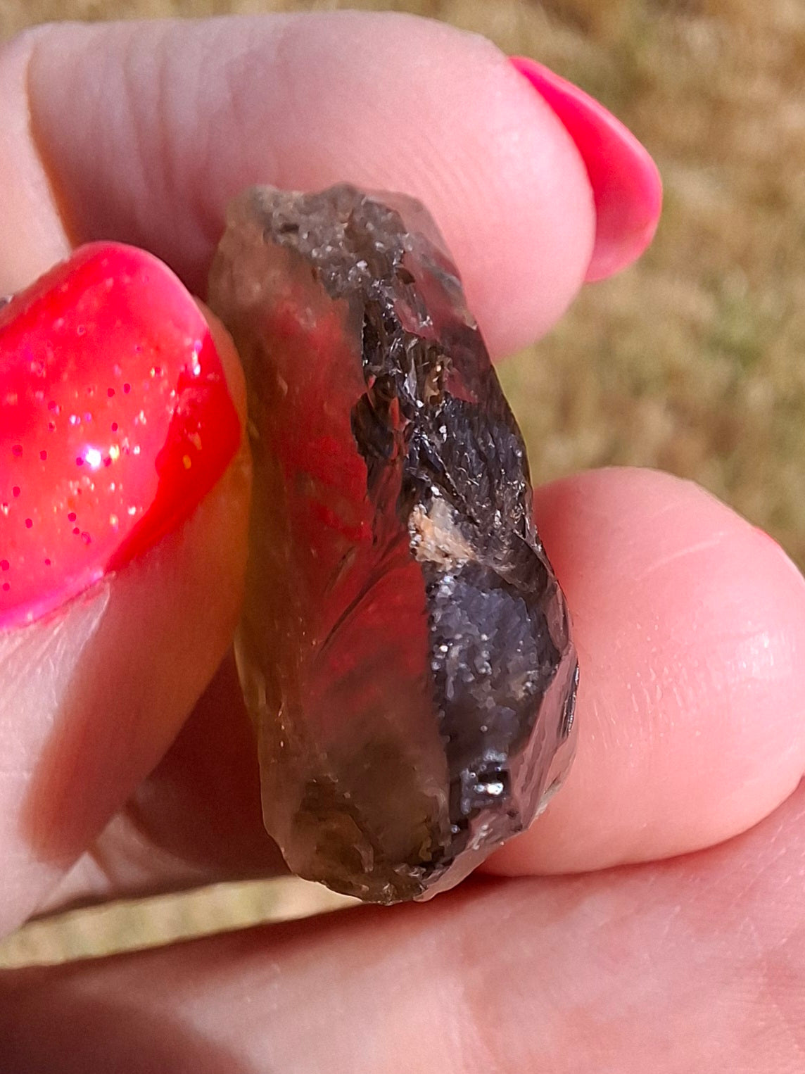 Libyan Desert Glass (darker) Piece, 8.34g, Tektite (Ref: L1370)