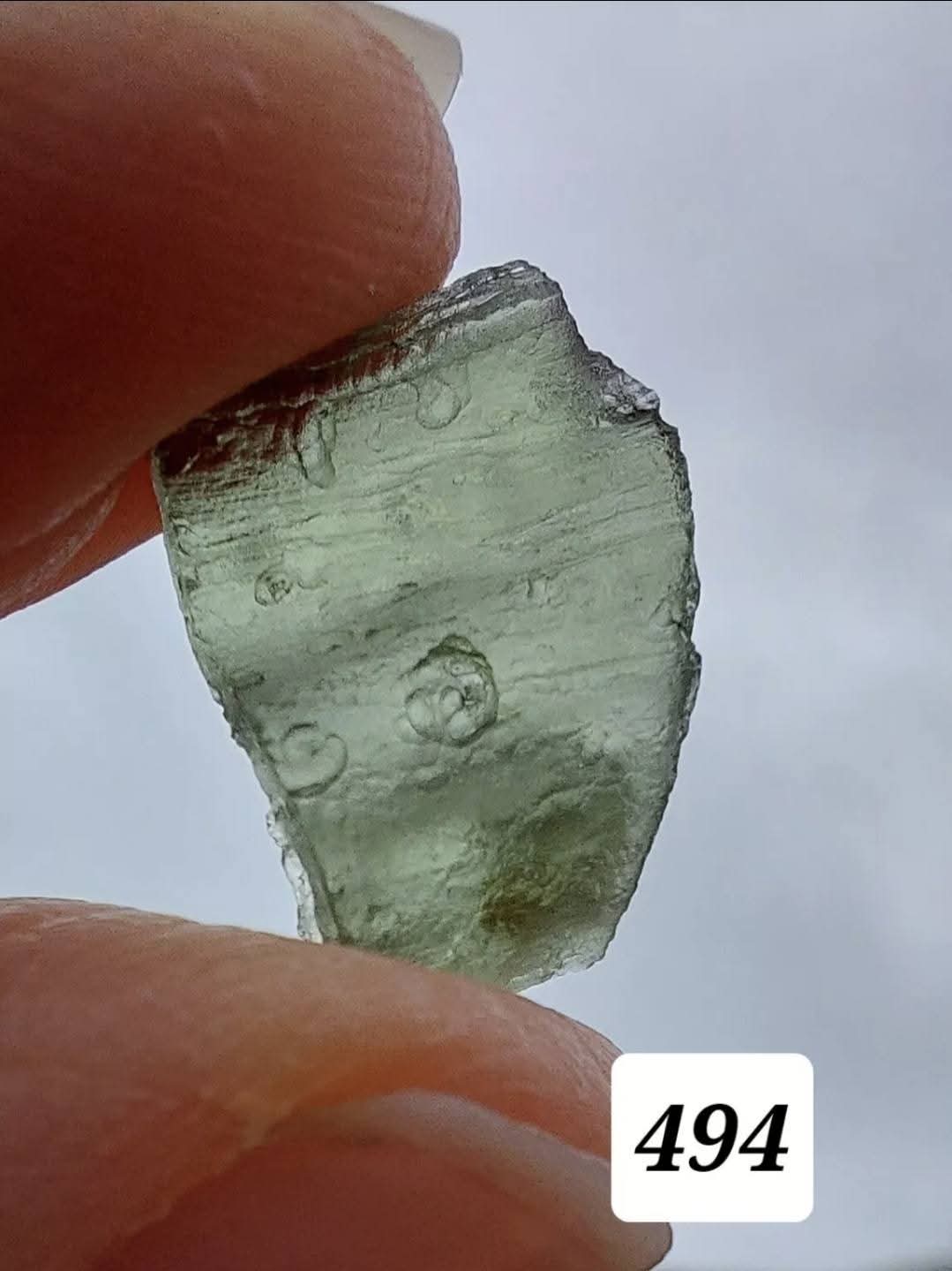 Moldavite Piece, 0.94g, Tektite (Ref: 494)