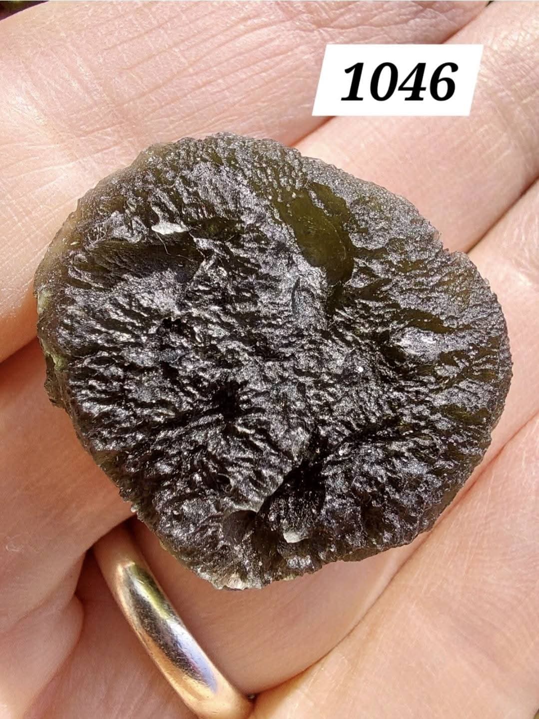 Moldavite Piece, CHLUM, 12.82g, Tektite (Ref: 1046)