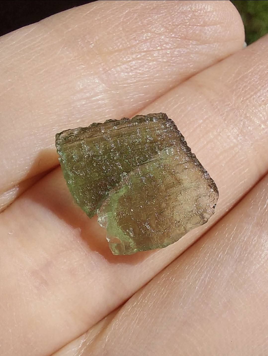 Moldavite Piece, 0.80g, Tektite (Ref: 872)