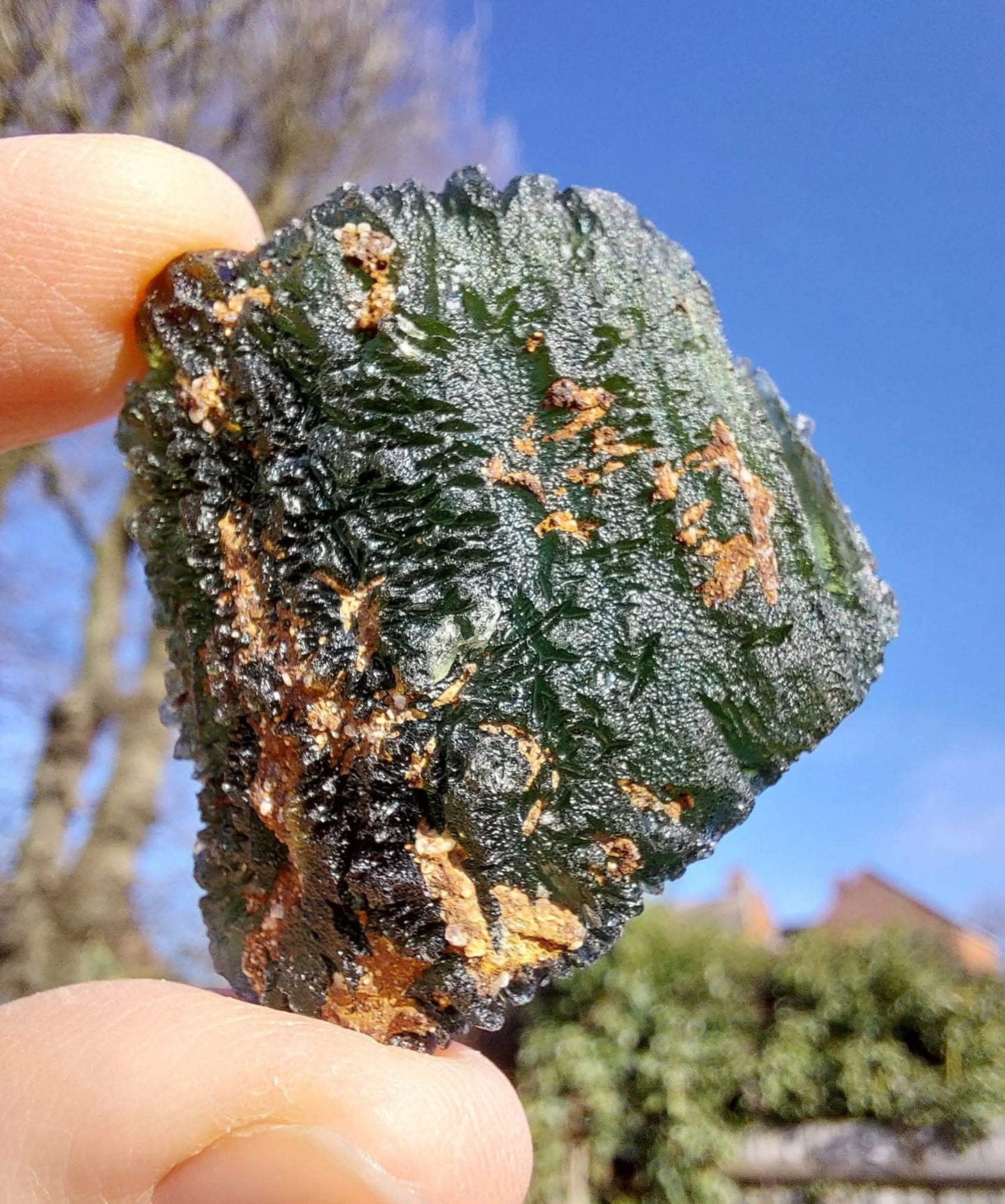 Moldavite Piece, NOVA HOSPODA, 18.15g, Tektite (Ref: 1041)