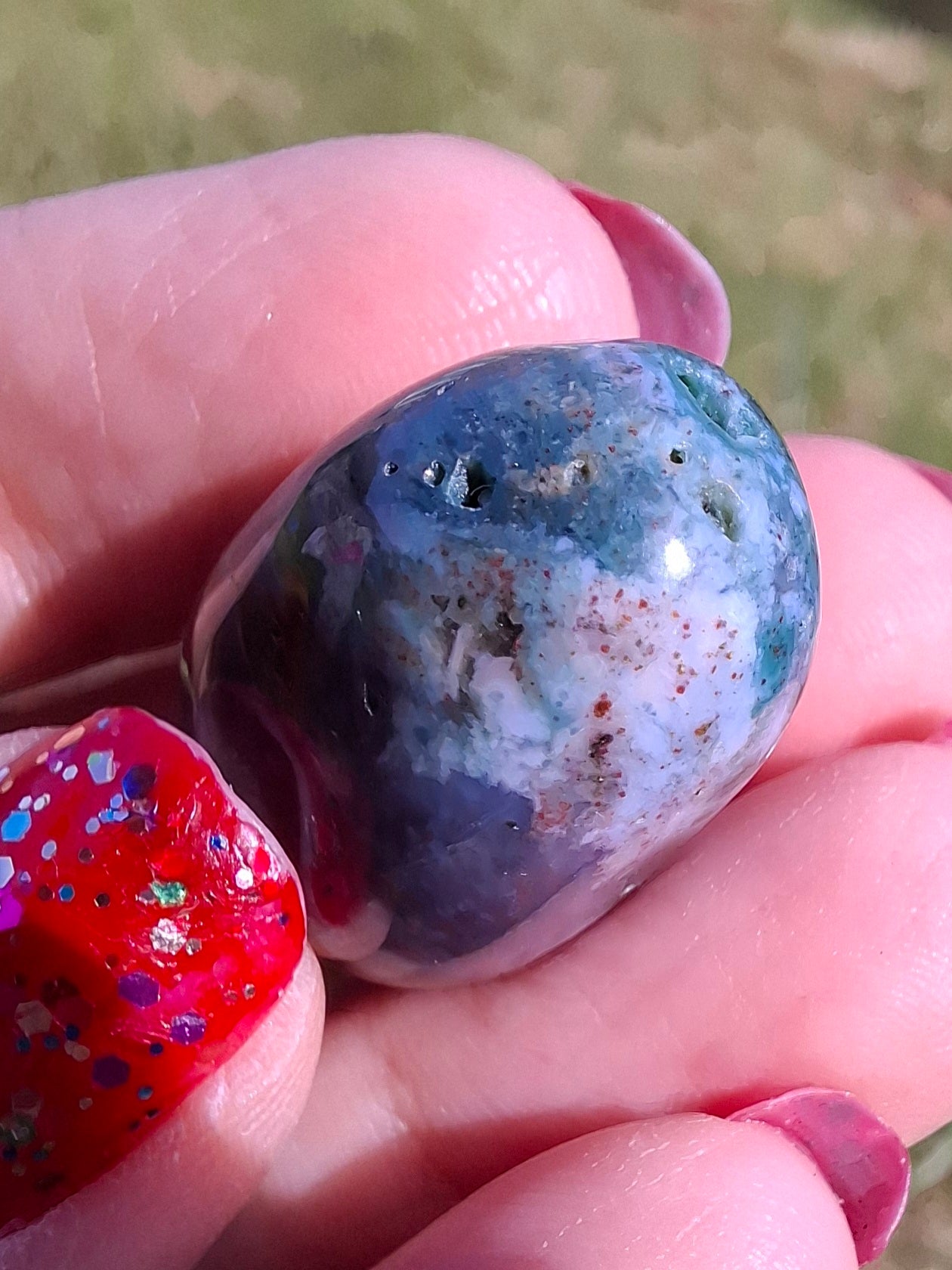 Ocean Jasper, Tumble Stone, Crystal (Ref: T200)