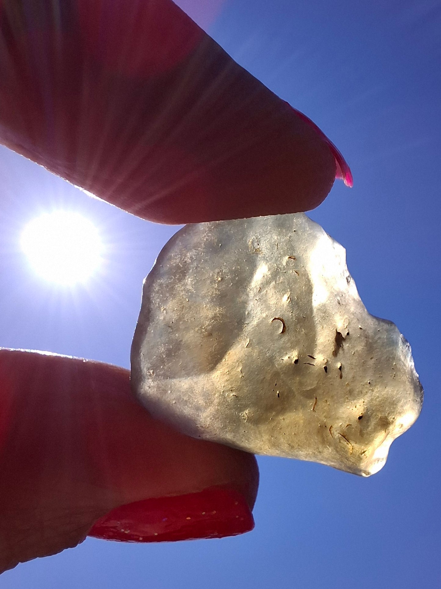 Libyan Desert Glass (darker) Piece, 4.84g, Tektite (Ref: L1360)