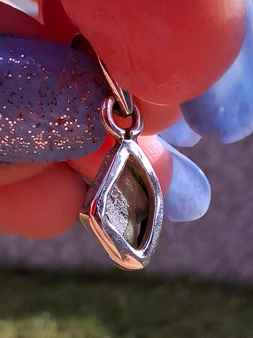 Moldavite Pendant, 925 Silver, Tektite (Ref: P52)