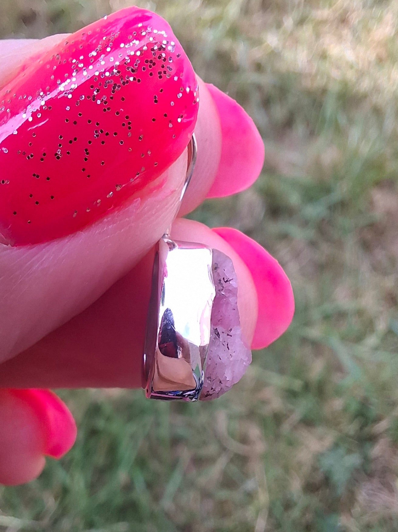 Pink Tourmaline Pendant, 925 Silver, Crystal (Ref: PT71)