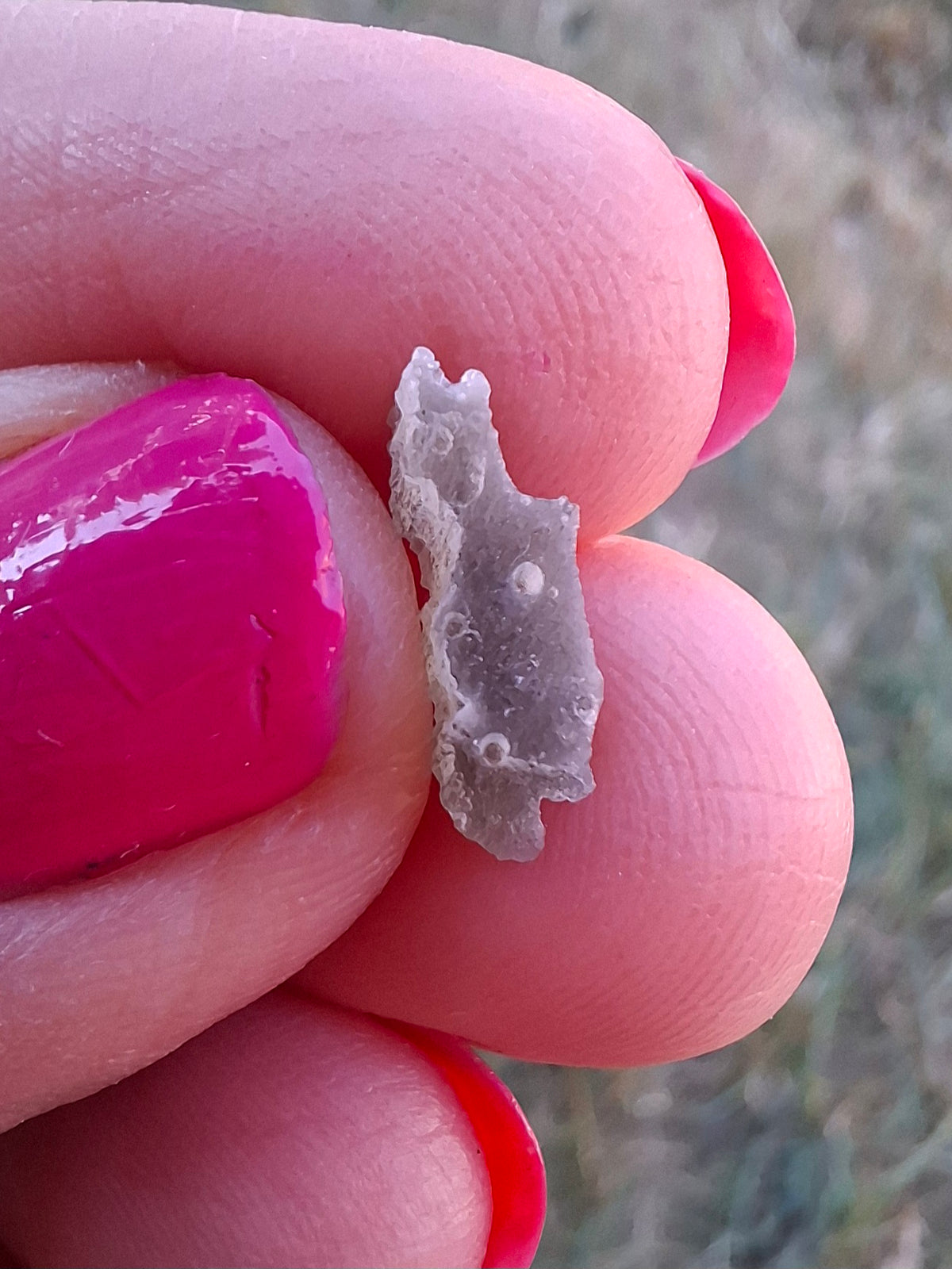 Moldavite Piece, SNOWFLAKE, FROSTED, BRUSNA, 0.32g, Tektite (Ref: 1505)
