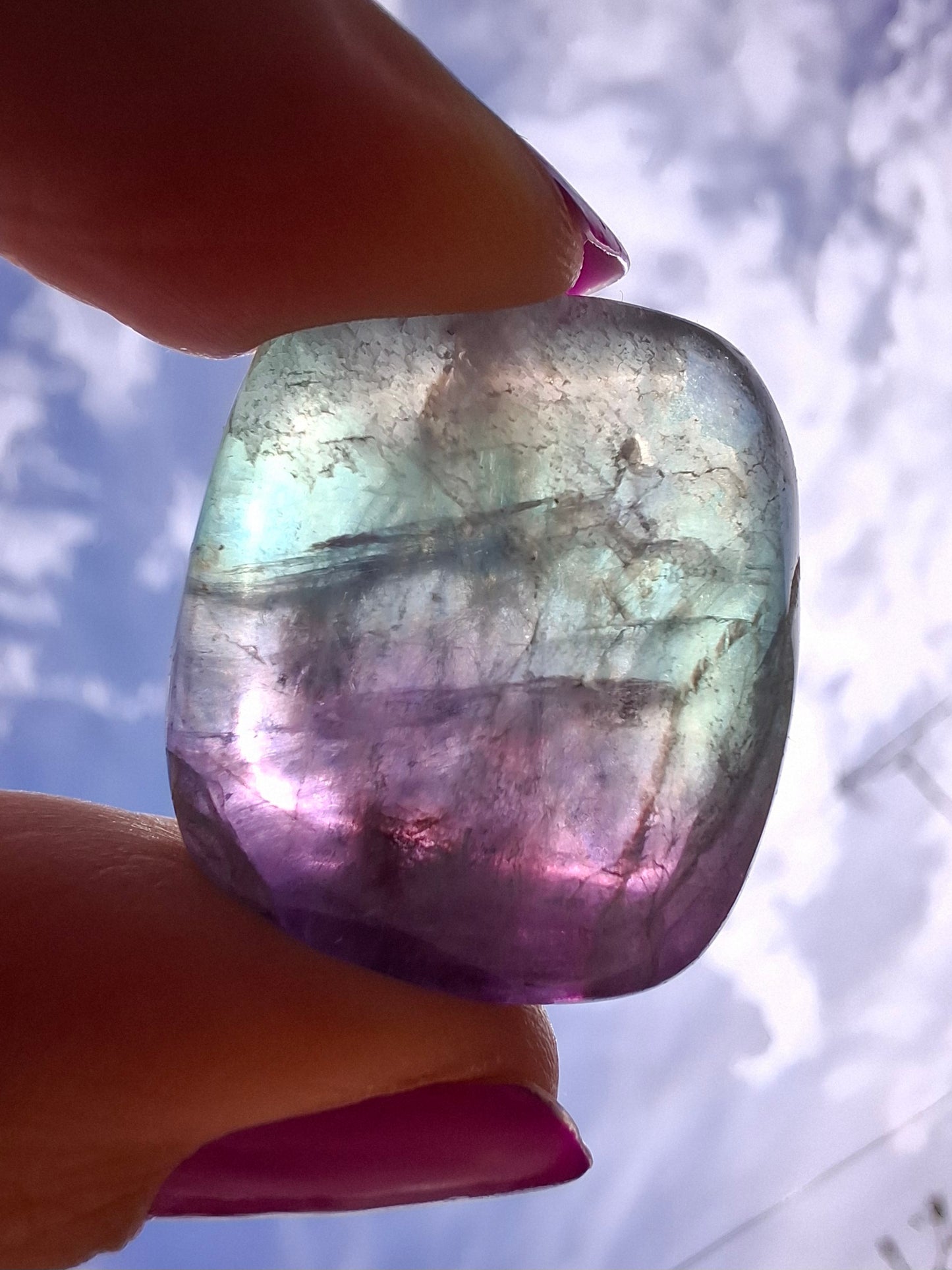 Fluorite, Tumble Stone, Crystal (Ref: T55)