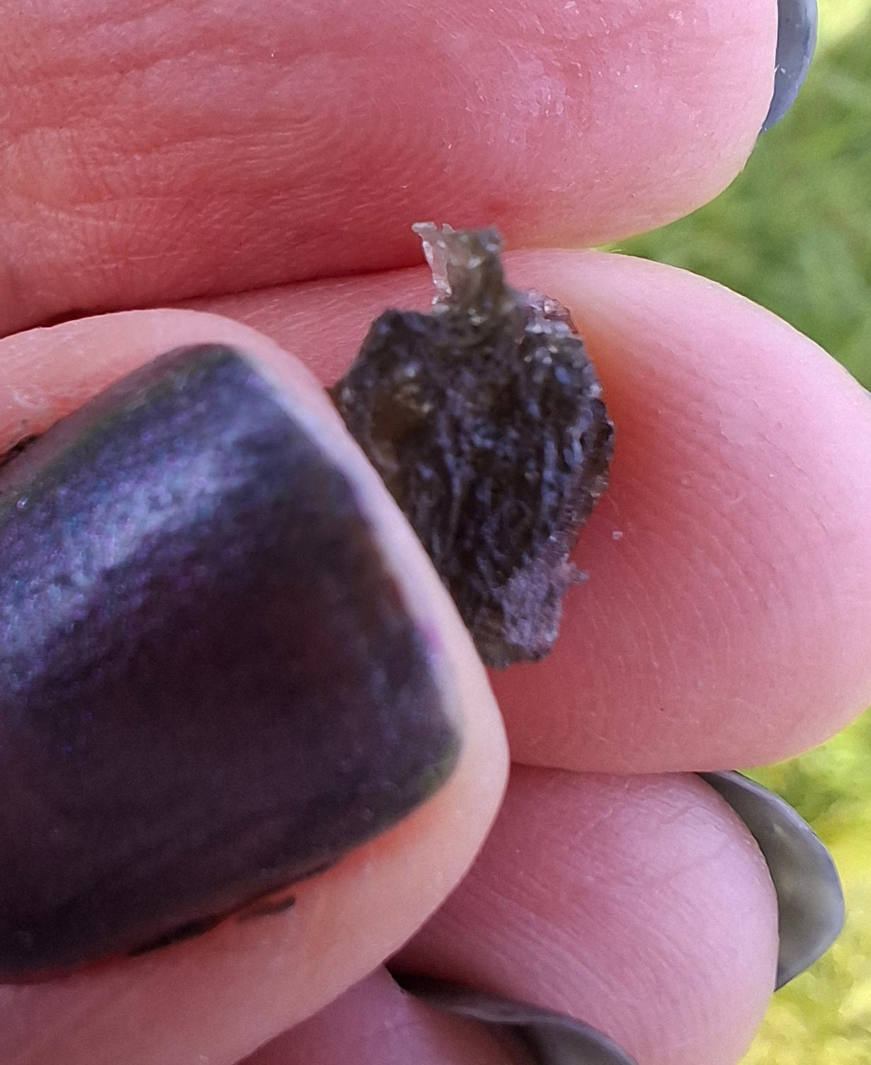 Moldavite Piece, 0.50g, Tektite (Ref: 1395)