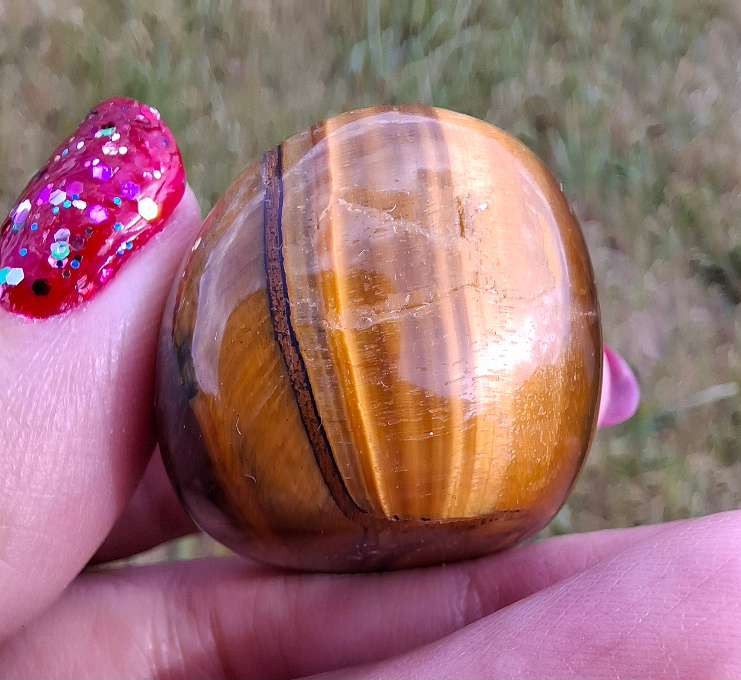 Tigers Eye, Tumble Stone, Crystal (Ref: T134)