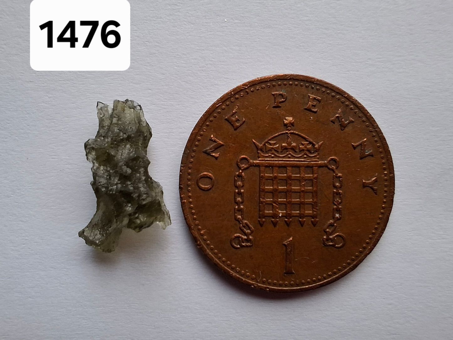 Moldavite small Piece, 0.34g, Tektite (Ref: 1476)