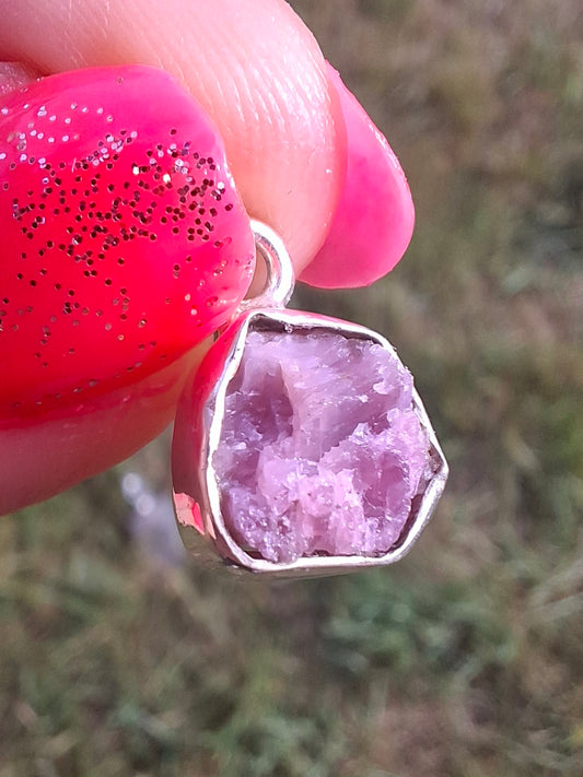 Punk Tourmaline Pendant, 925 Silver, Crystal (Ref: PT9)