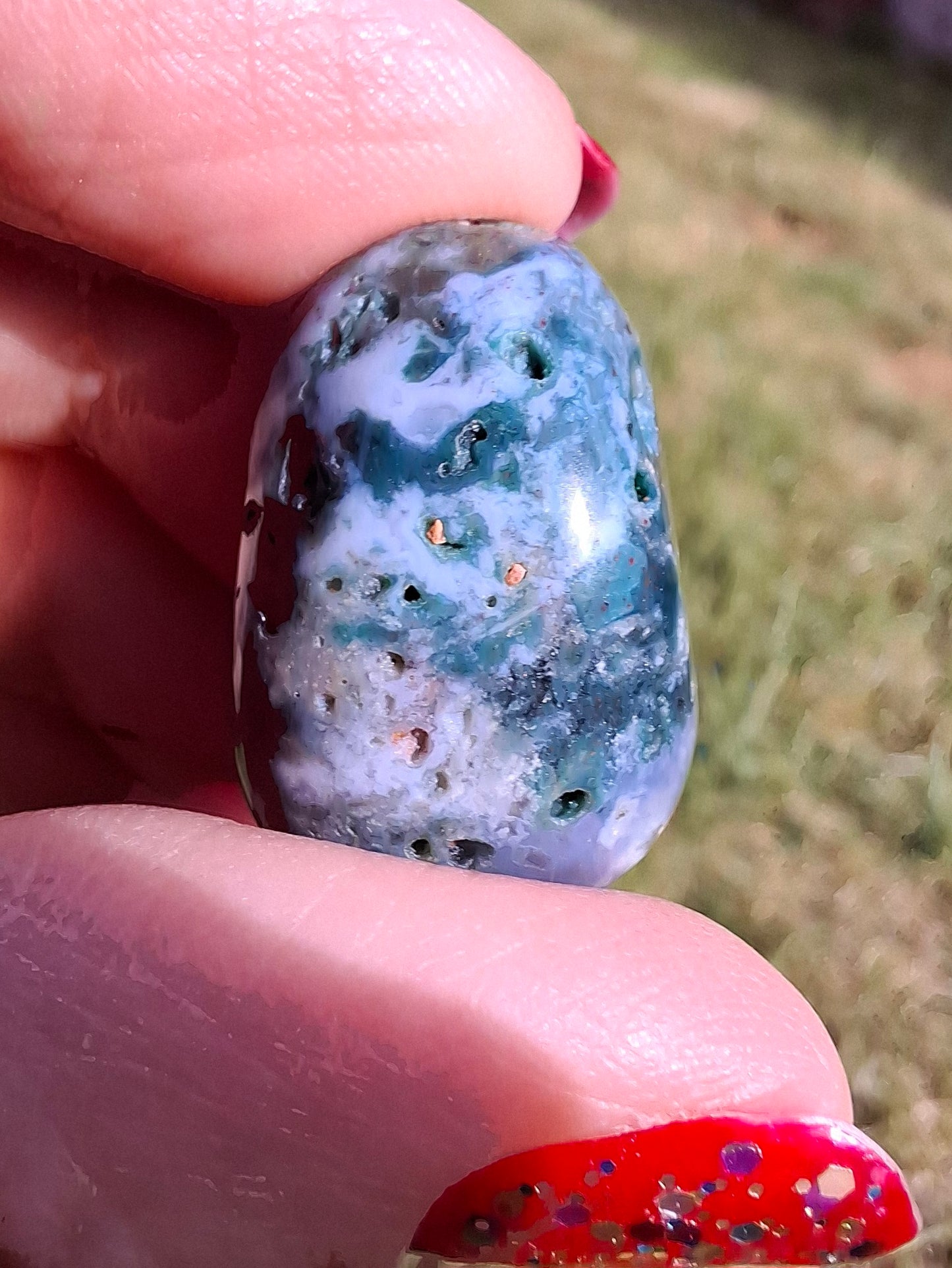 Ocean Jasper, Tumble Stone, Crystal (Ref: T200)