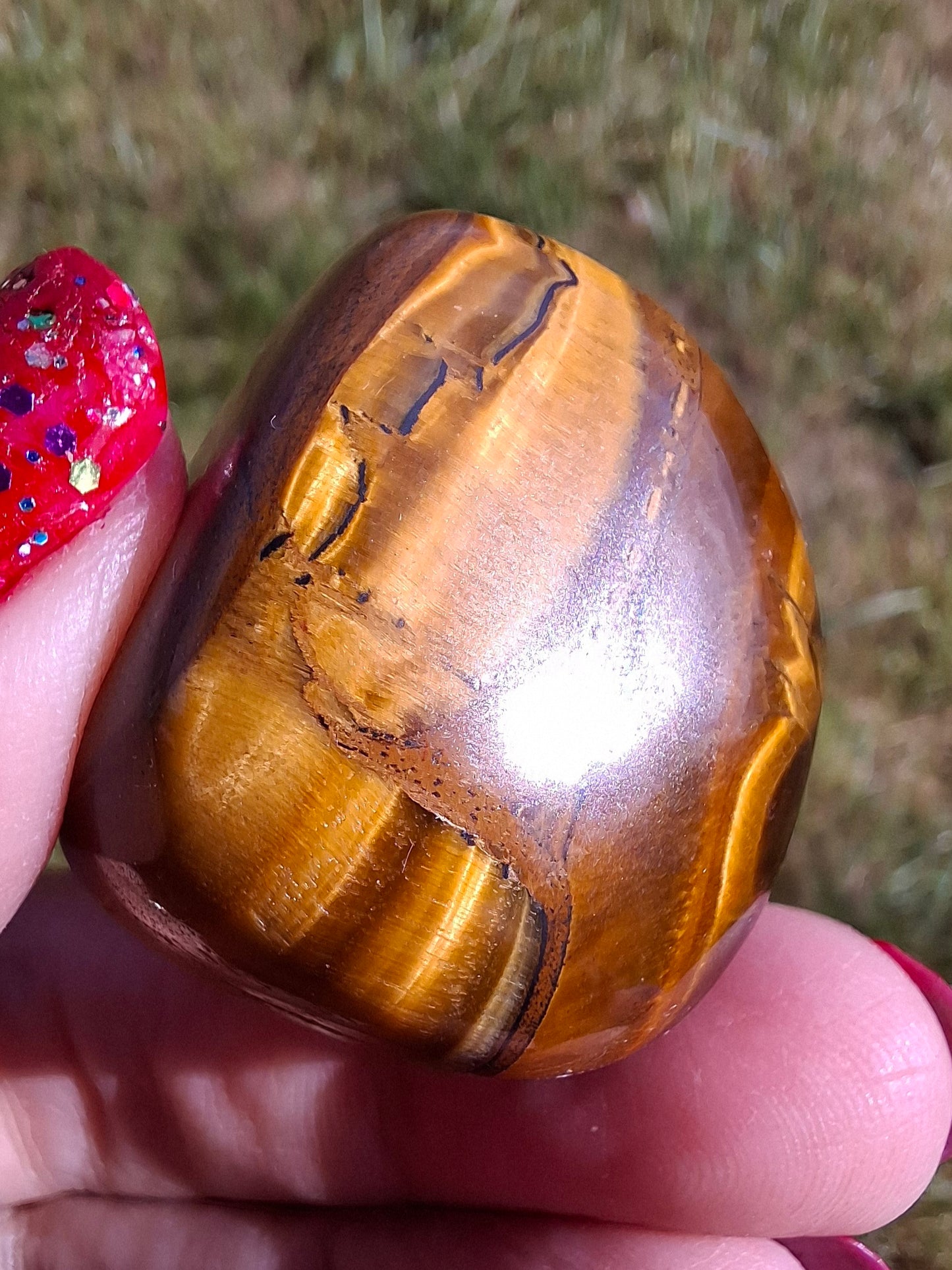 Tigers Eye, Tumble Stone, Crystal (Ref: T134)